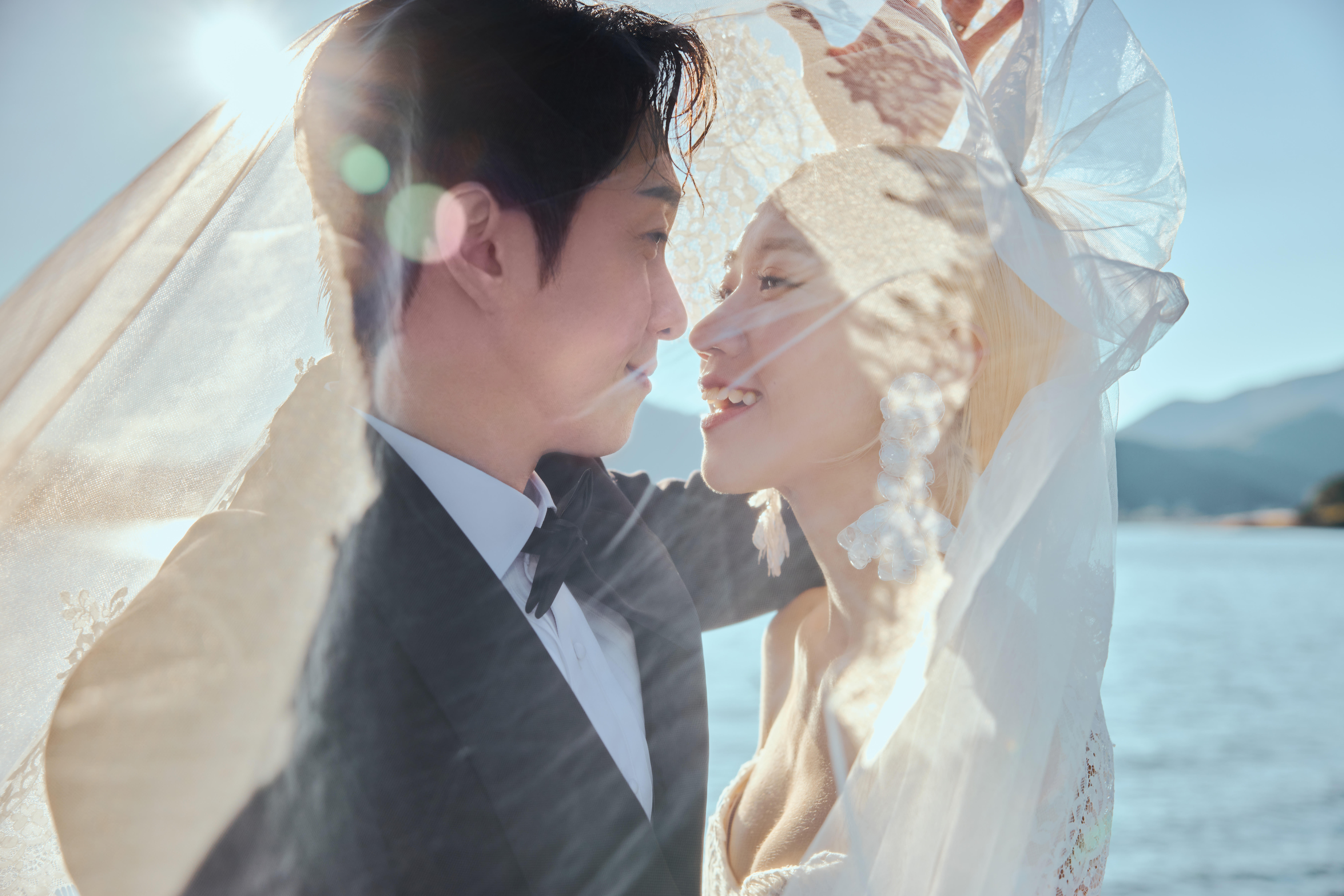 陳漢典、Lulu拍攝婚紗將於本月25日舉辦婚宴。(天地合娛樂提供)