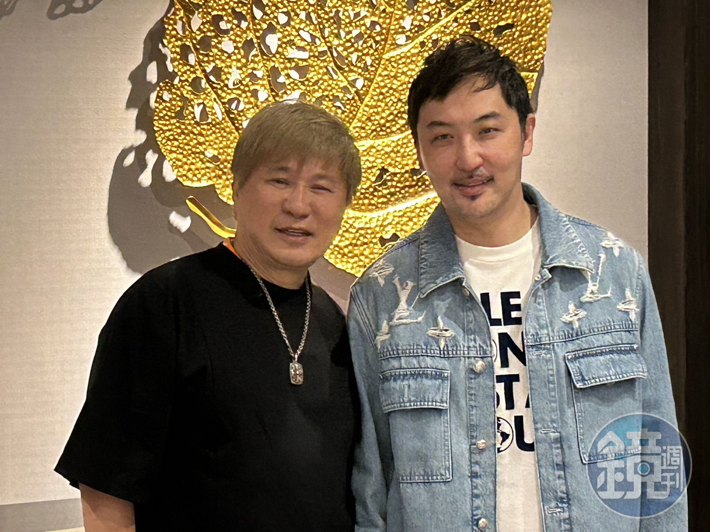 李進良(右)現身胡瓜餐敘。