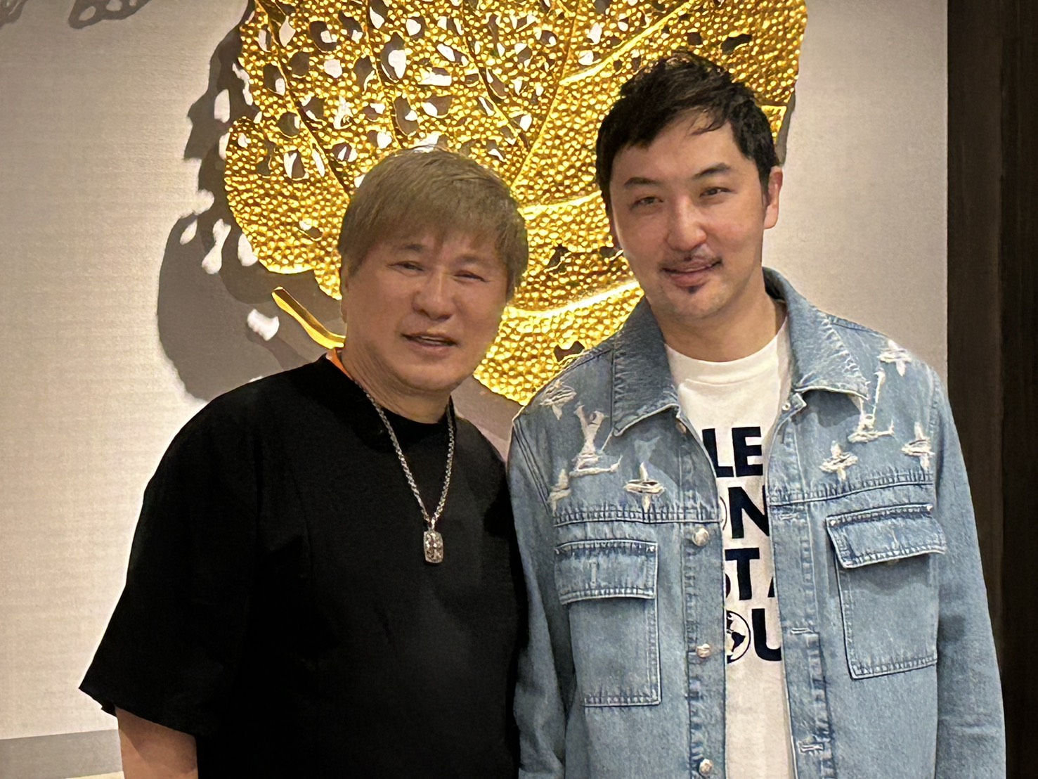李進良（右）現身胡瓜餐敘。