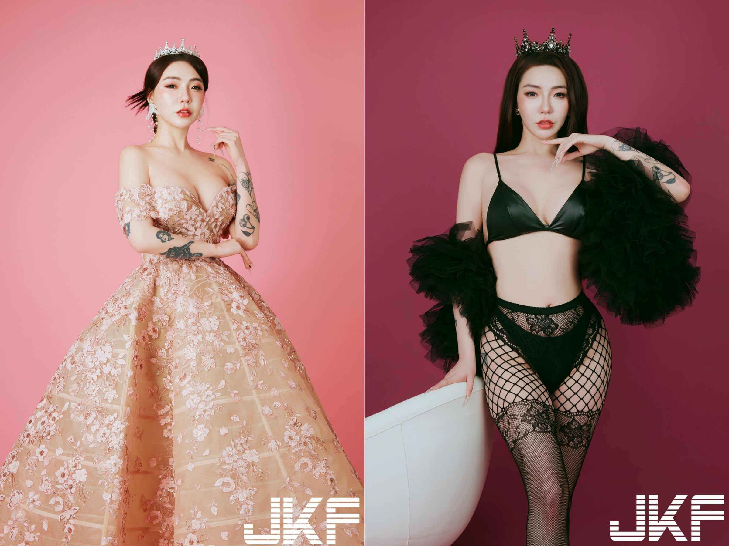 嬌慾系學姊冠軍女郎雅捷直言有醫美。(圖/JKF 提供)