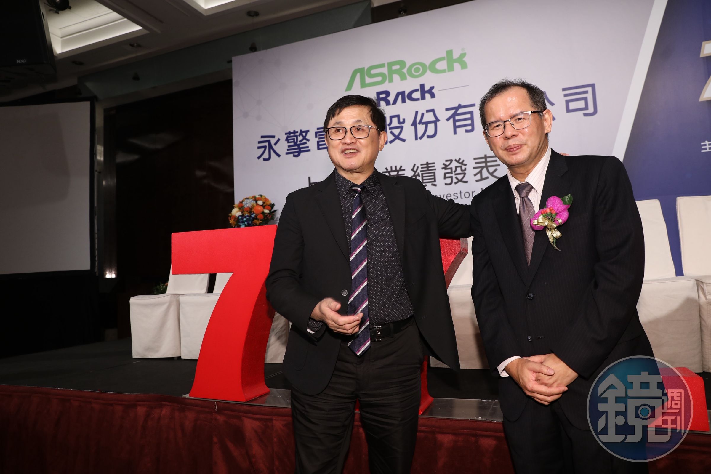 和碩集團董事長童子賢才喜迎金孫永擎報到,已預告還有一個金孫東擎也將加入。