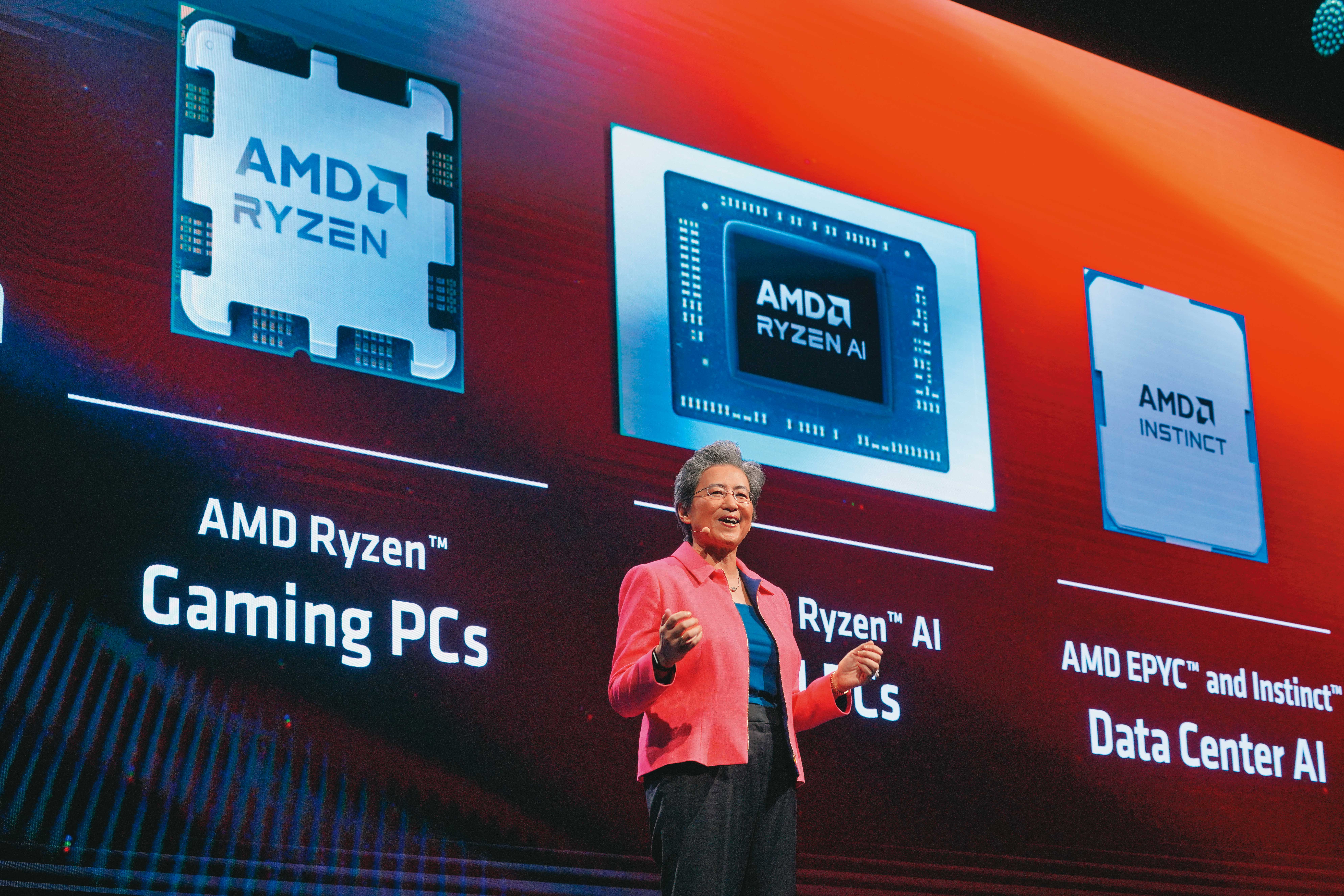 超微董事長蘇姿丰來台衝刺AI伺服器和AI PC兩大商機。