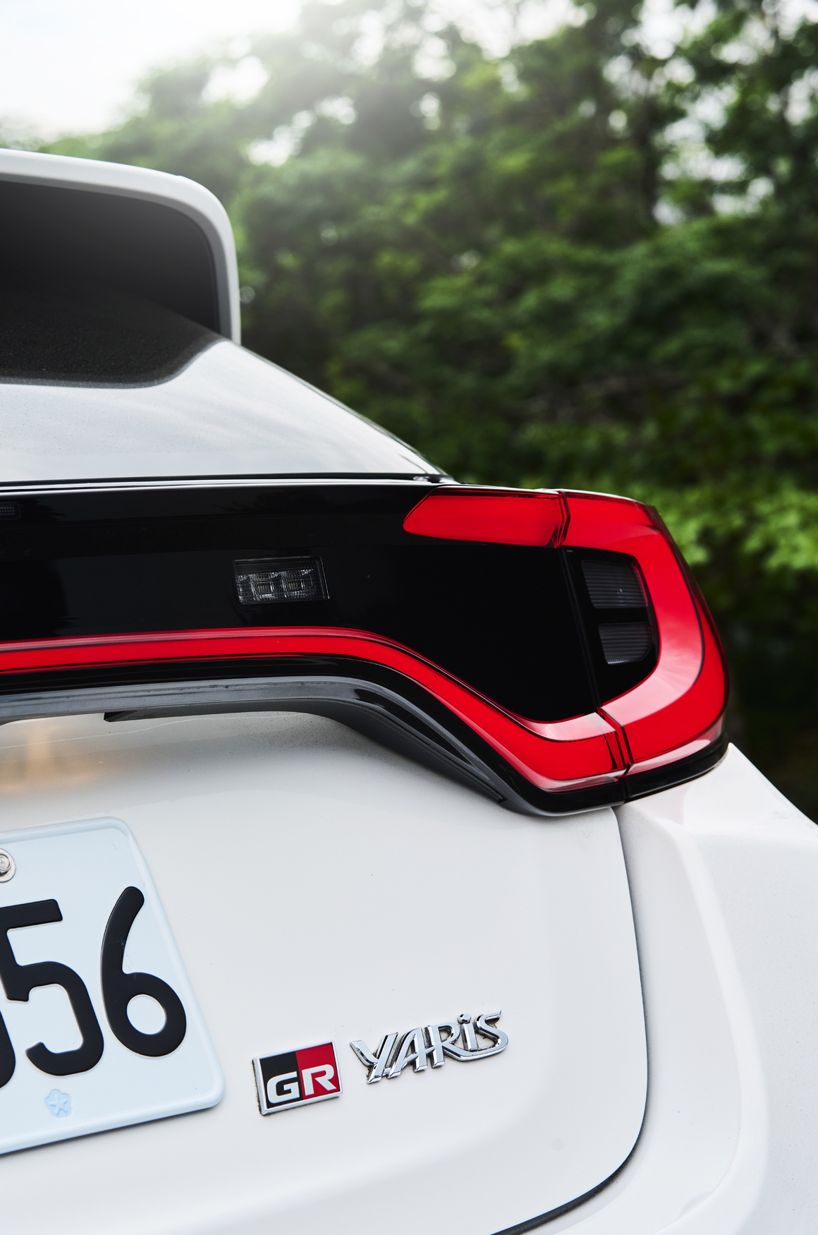 車尾雖無TOYOTA廠徽，GR-Four與GR Yaris銘牌已足以彰顯身份。