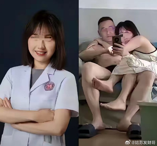 中國湖南人民醫院爆出桃色風波，男副院長與女醫師，大膽將值班室當成砲房。（翻攝自微博）