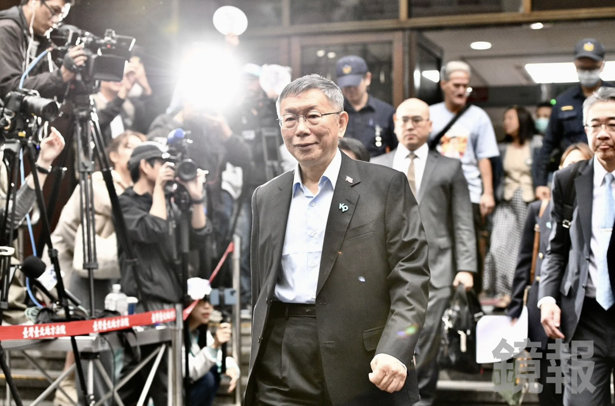 曾經的台灣政壇明星、民眾黨前主席柯文哲，迎來法律生涯的最慘重擊（鏡報姜永年攝）