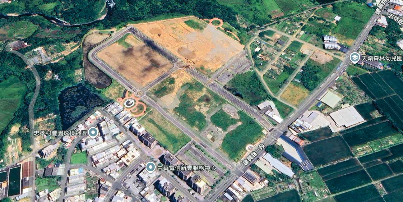 爭取新竹縣長提名的陳見賢被指染黑,並涉「新豐光星自辦市地重劃區計畫修正案」圖利特定對象,陳辦祭出法律途徑強硬回擊。(翻攝Google Maps)