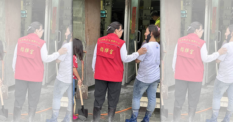 議長張峻說，徐榛蔚挨家挨戶慰問卻對他家「視而不見」。（翻攝自張峻臉書）