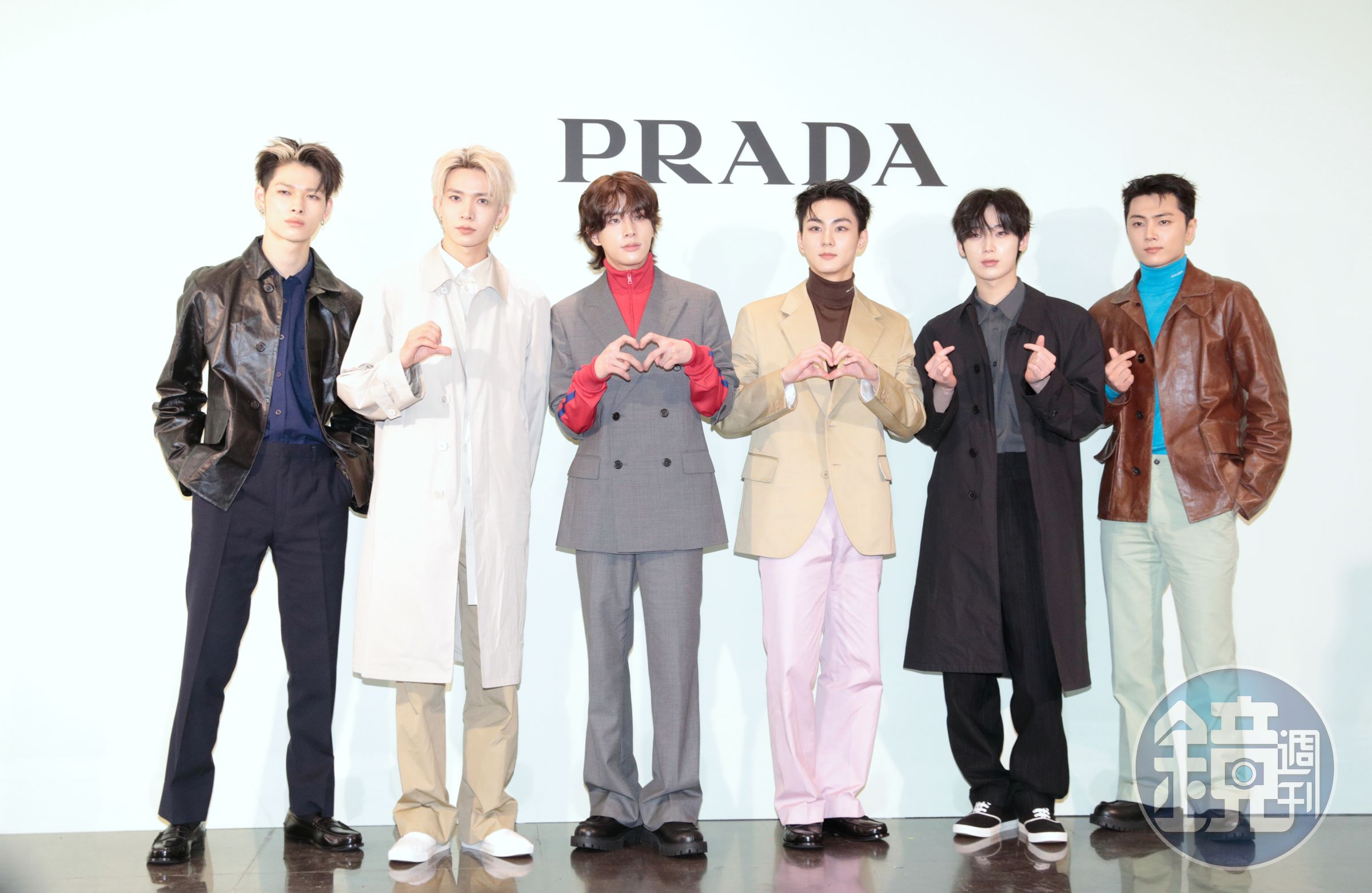 ENHYPEN首次在台合體出席時尚活動，可惜SUNGHOON未能參加。（左起NI-KI、HEESEUNG、JAKE、JUNGWON、SUNOO、JAY）