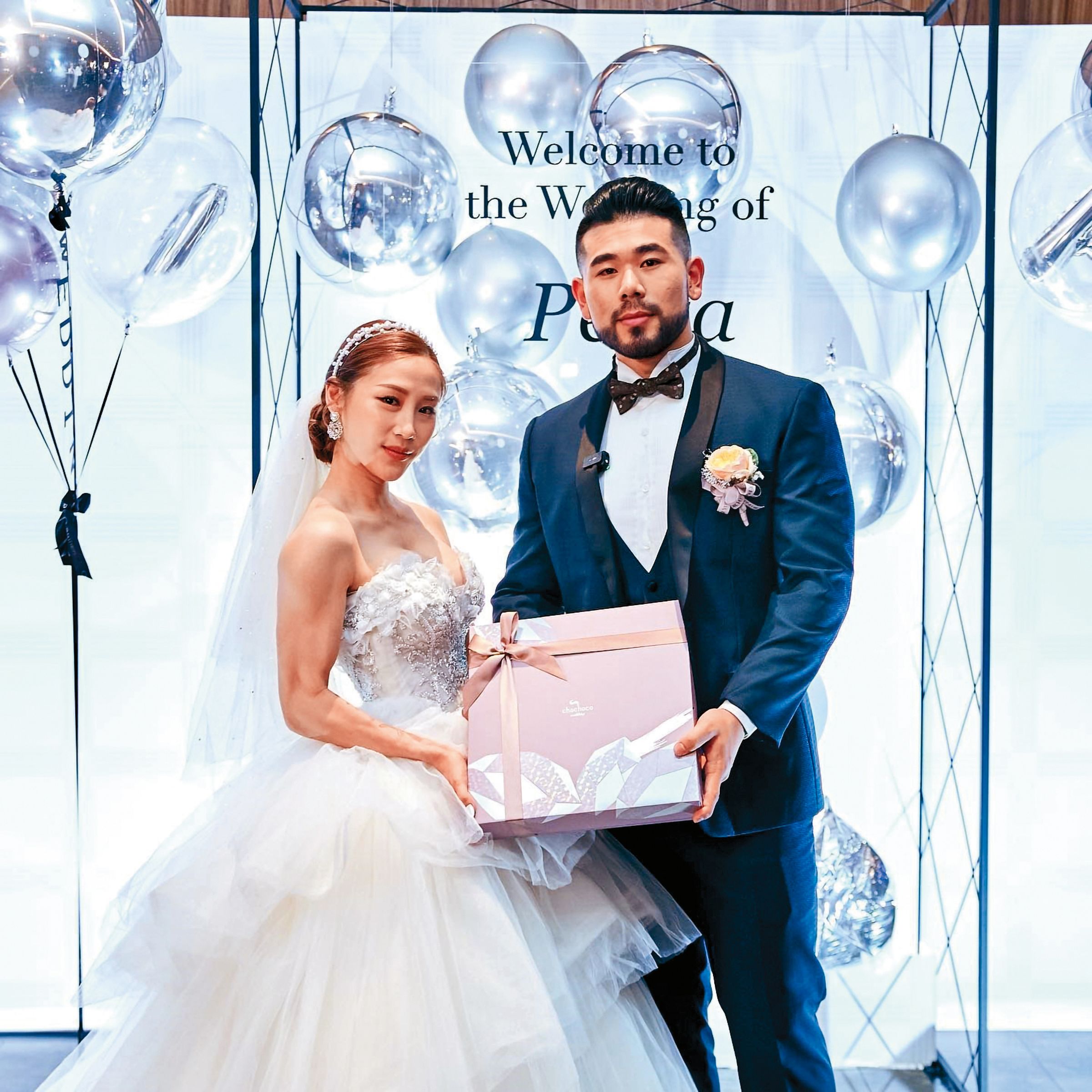 PEETA葛格（右）與同為健身教練的Alisa（左）結婚僅1年半就火速離婚。（翻攝自PEETA葛格臉書）