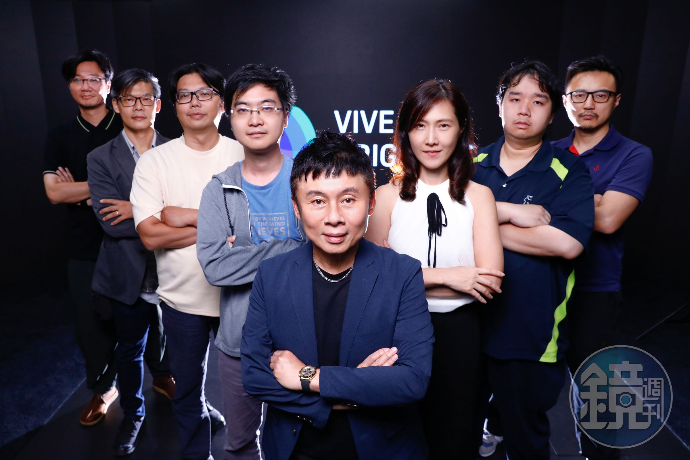 HTC VIVE ORIGINALS總經理劉思銘(中)帶領團隊,積極投入虛擬娛樂內容生態系建構,VTuber產業是未來的發展重心之一。