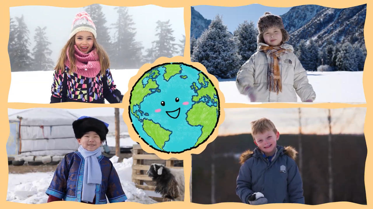 《地球隊好麻吉》每集呈現四個不同國家的孩子與自然的互動。（公視提供）