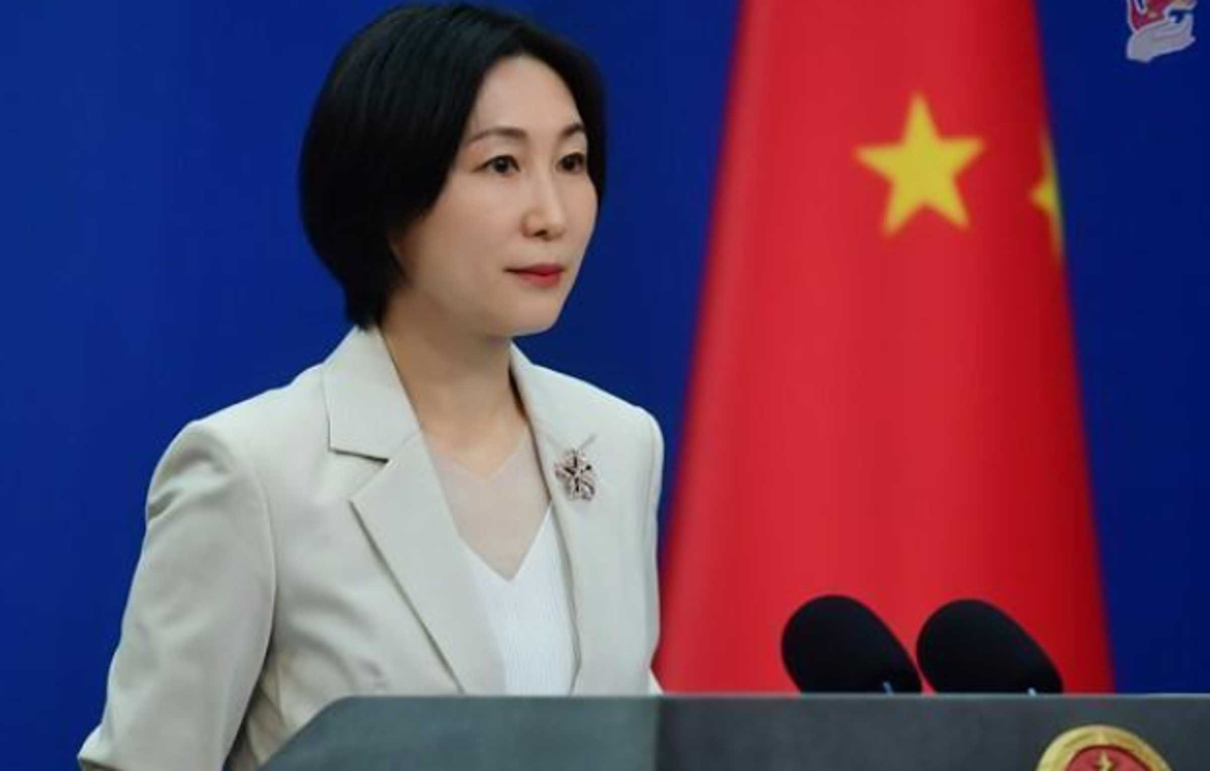 中國外交部發言人毛寧。(翻攝自中國外交部)