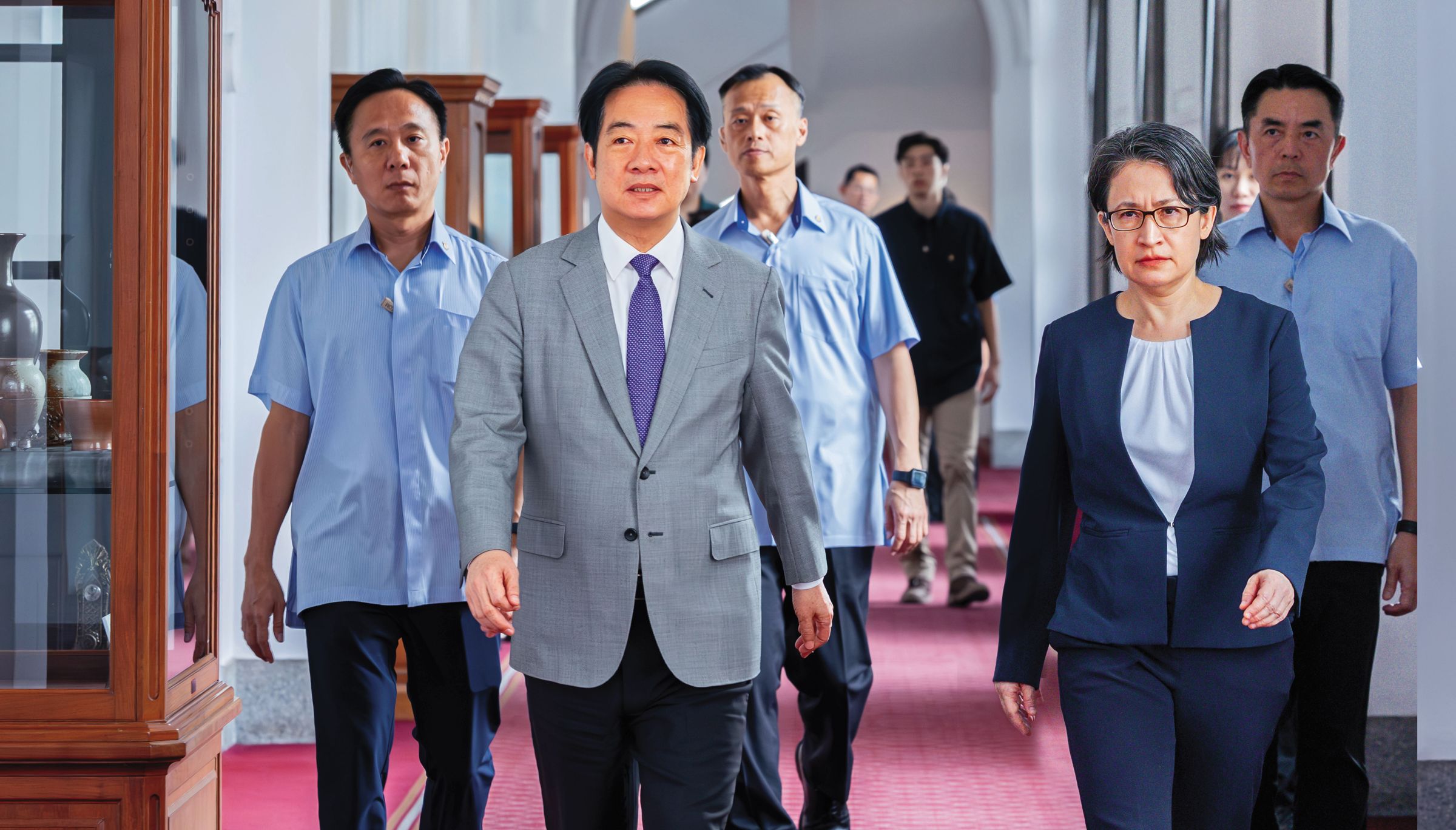 台美關稅公布後，賴清德總統開記者會表示，20％關稅只是暫時性的，可望再調降。（翻攝總統府Flickr）