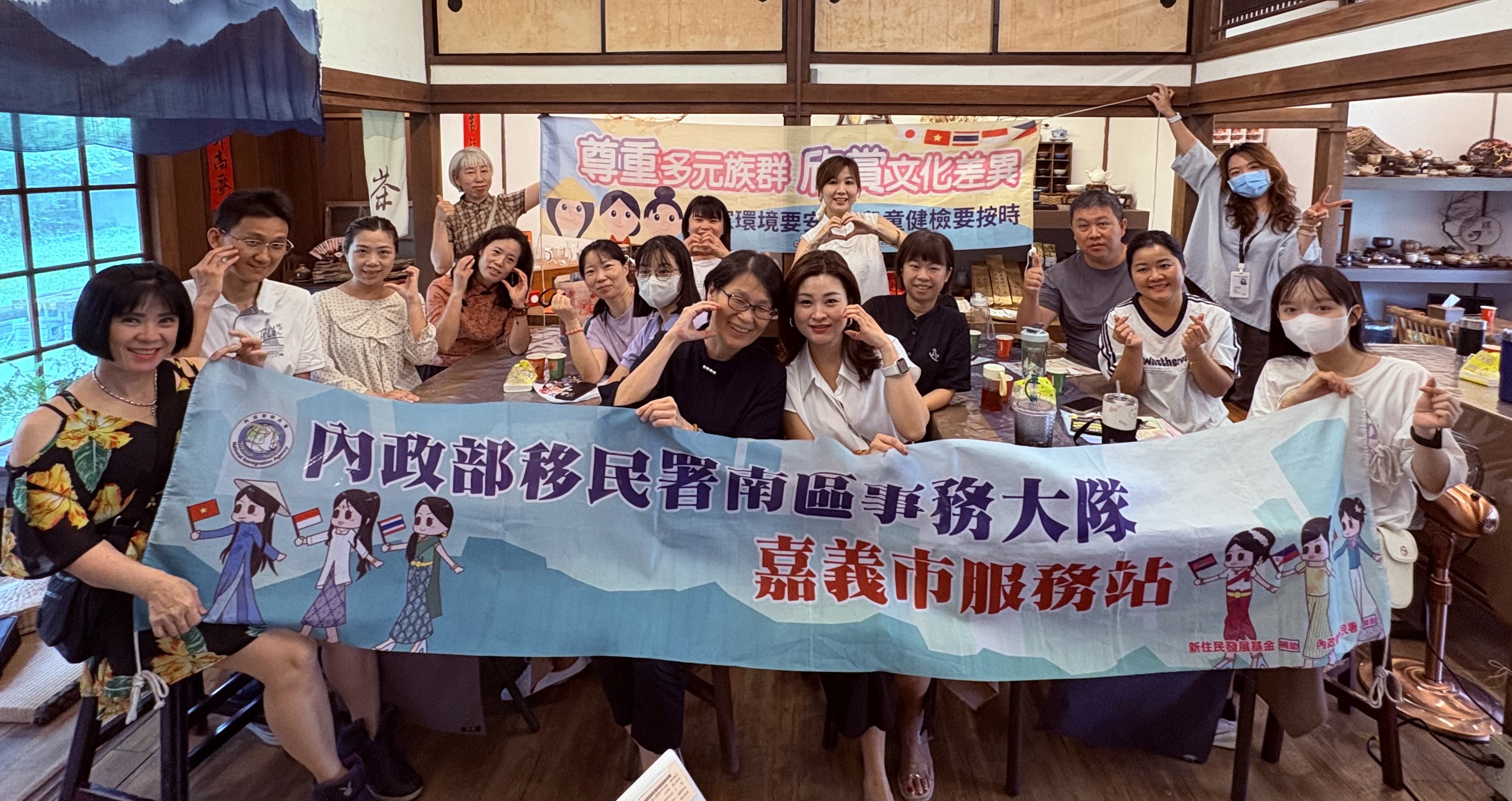 移民署南區事務大隊嘉義市服務站攜手嘉義市東區衛生所辦理新住民口腔保健講座。（移民署提供）