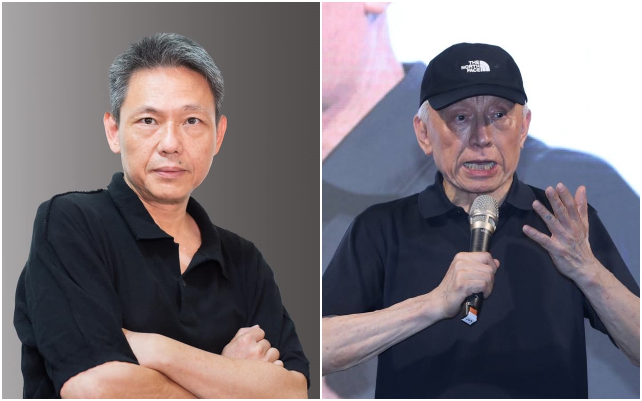 謝寒冰（左）接連曬出多張照片，爆料曹興誠（右）疑似與中國女子有親密關係，曹昨對謝提告，並請求賠償1億元。（合照成，翻攝自謝寒冰臉書／本刊資料照）