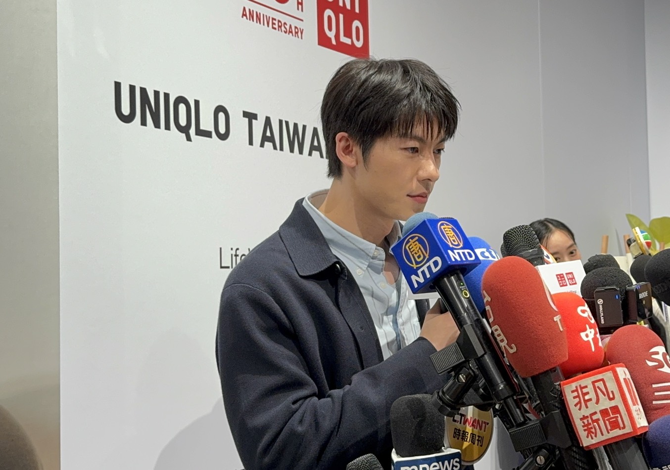 許光漢受訪時提到自己是為了接下來角色鍛鍊。