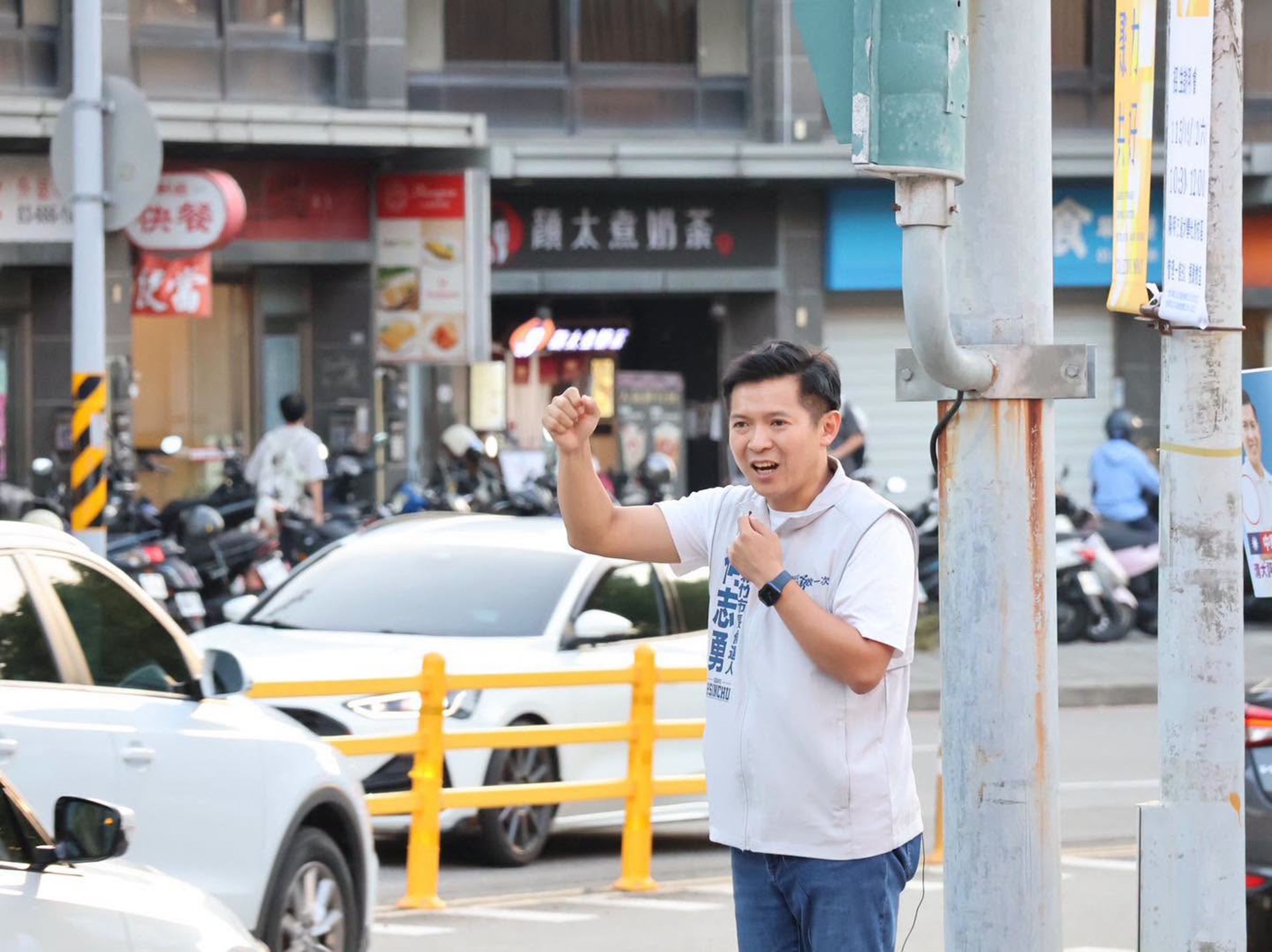 對於堅持參選而被撤銷黨籍，何志勇表示，「黨部任何處分，我都接受。」（翻攝自臉書@何智勇）