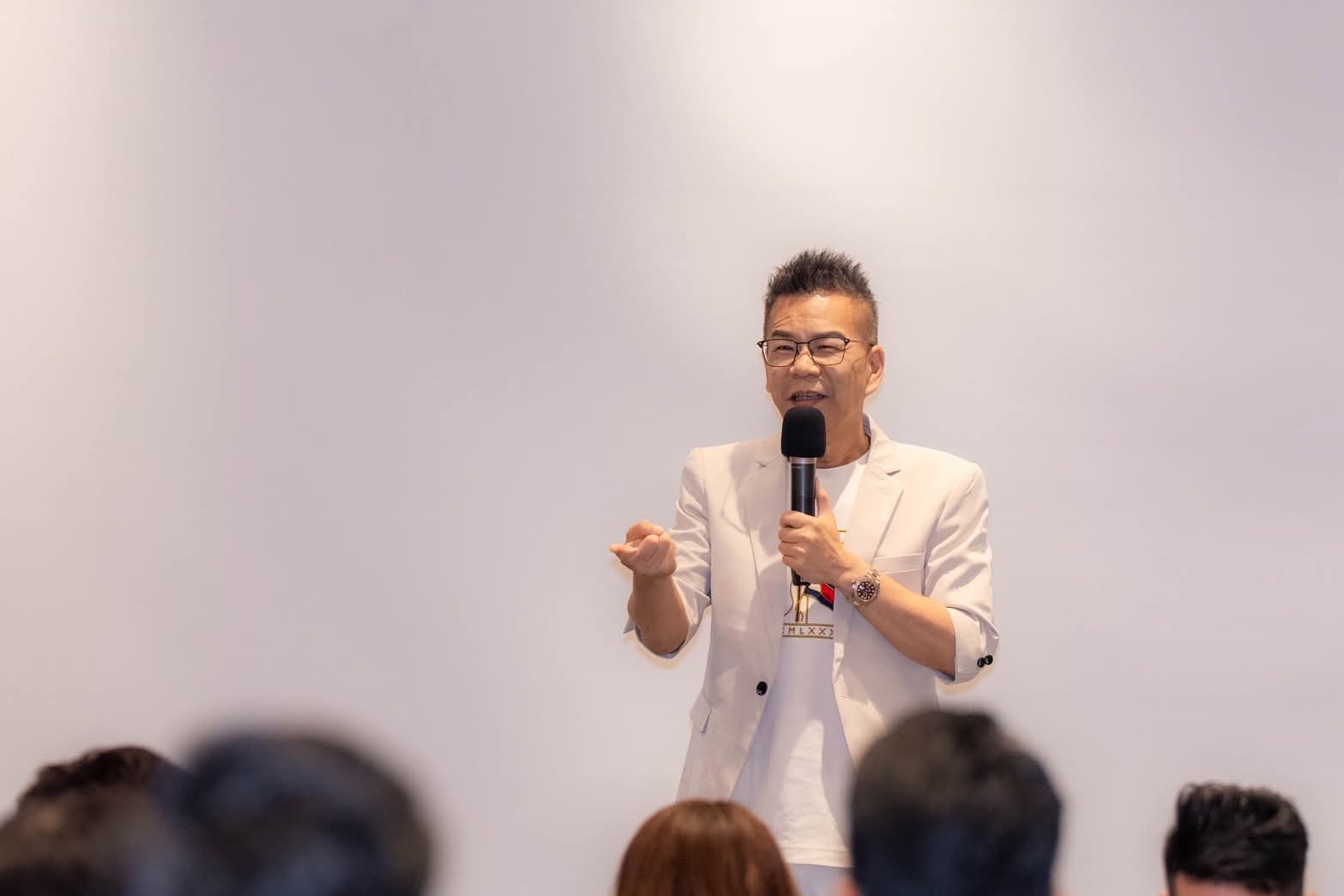 沈玉琳上週現身扶輪社演講。（翻攝自台北天際扶輪社臉書）