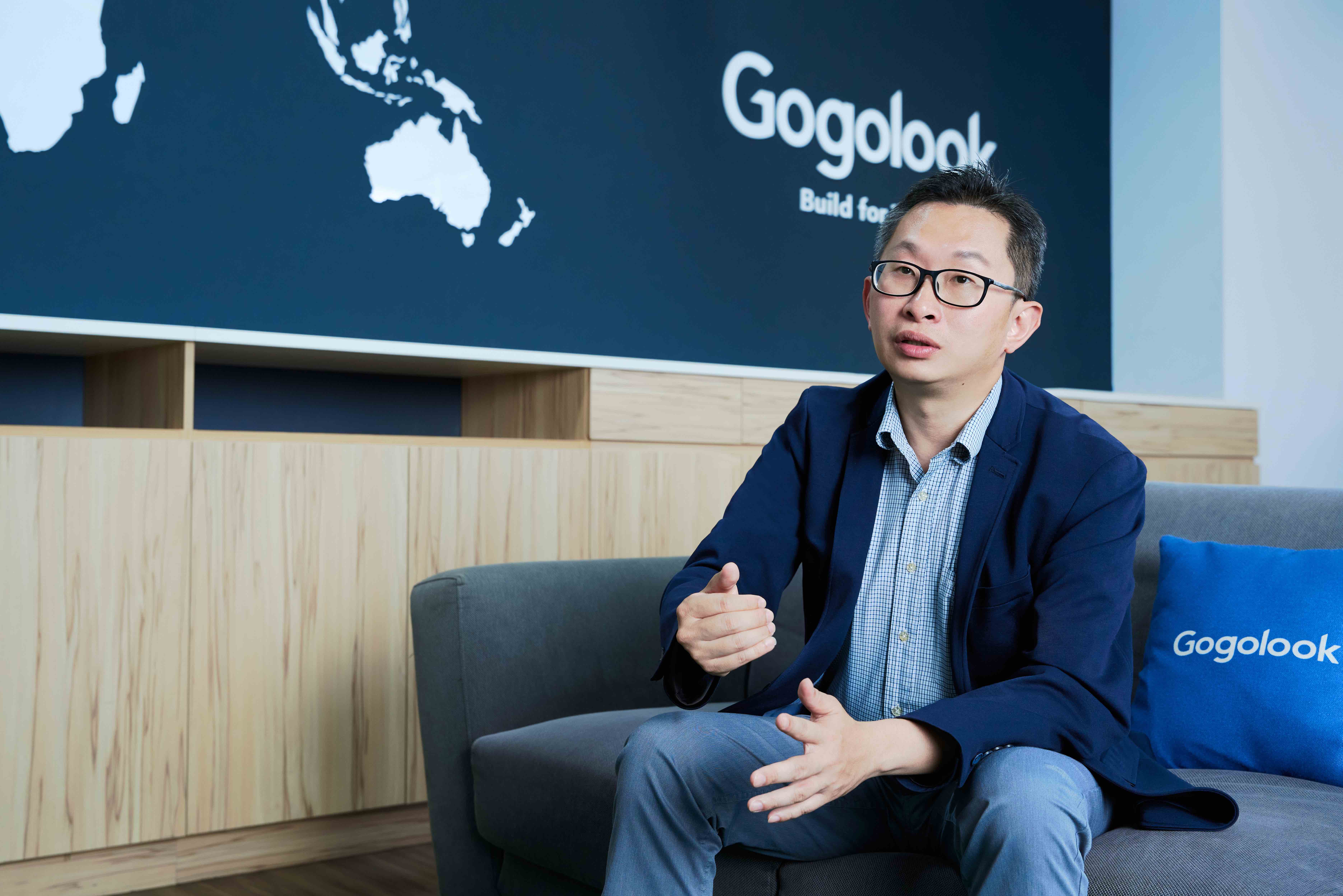 Gogolook走著瞧（圖為董事長鄭勝丰）在取得數位發展部數位產業署出具「係屬科技事業及產品開發成功且具市場性」意見書後，將依規劃時程提出一般板上市的申請。（Gogolook提供）