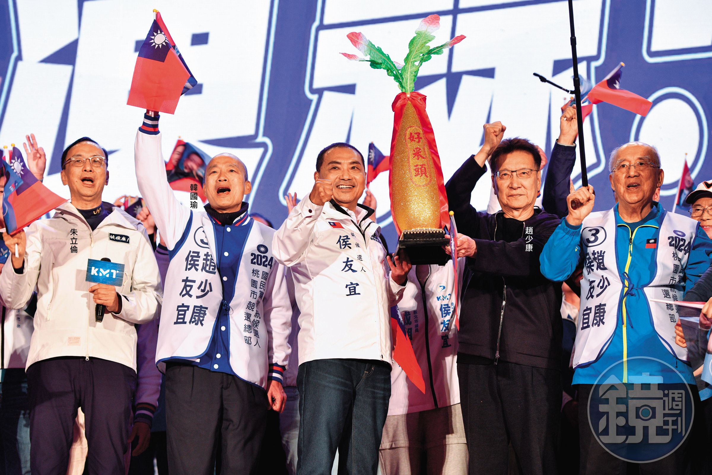 侯趙配衝刺選前最後關頭,祭出空陸併行戰法,力拚選情「棄柯超賴」。