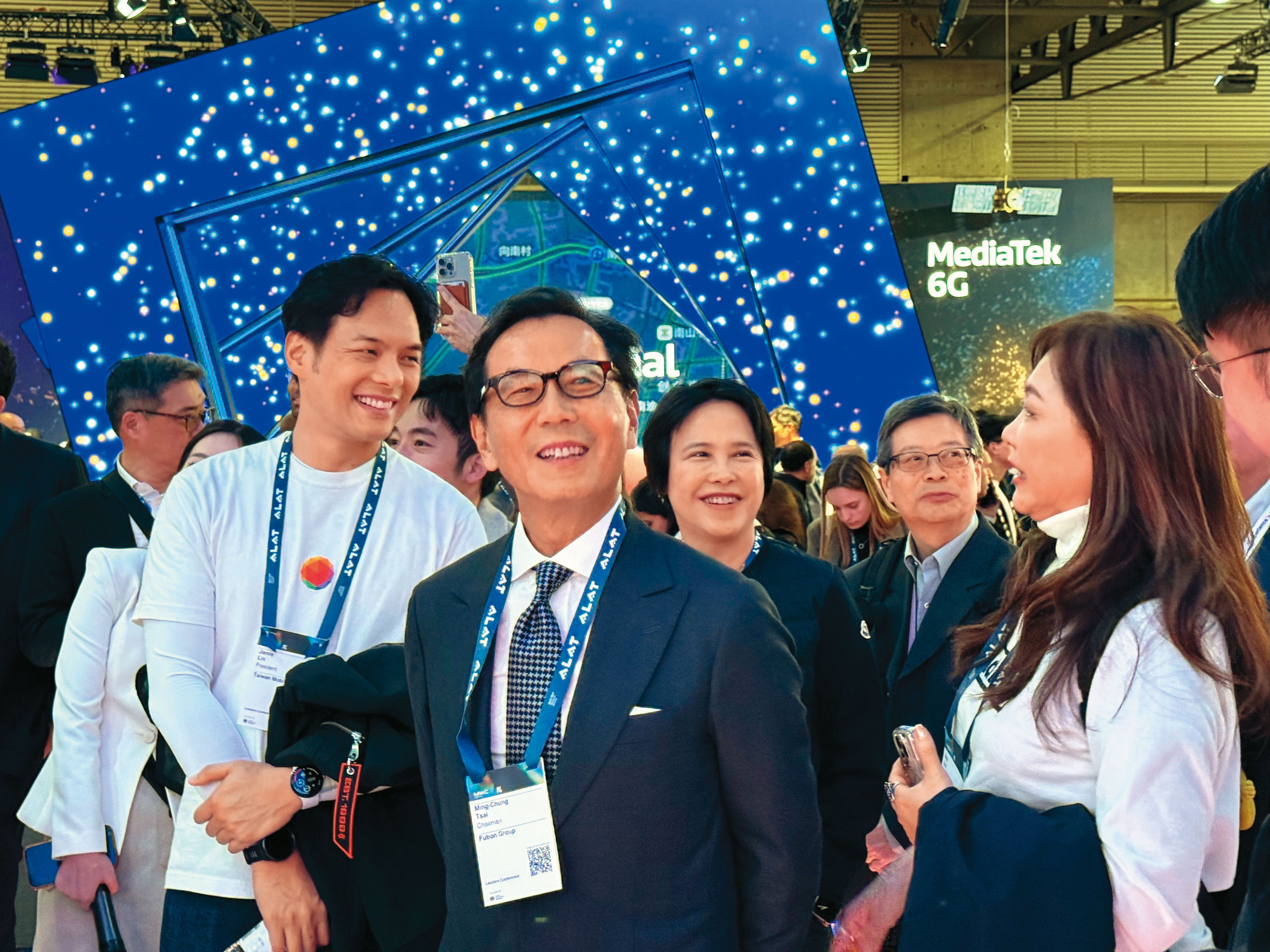 ↓台灣大董事長蔡明忠欲藉由精誠的商用市場布局,躋身AI概念股並跨足海外市場。(台灣大提供)