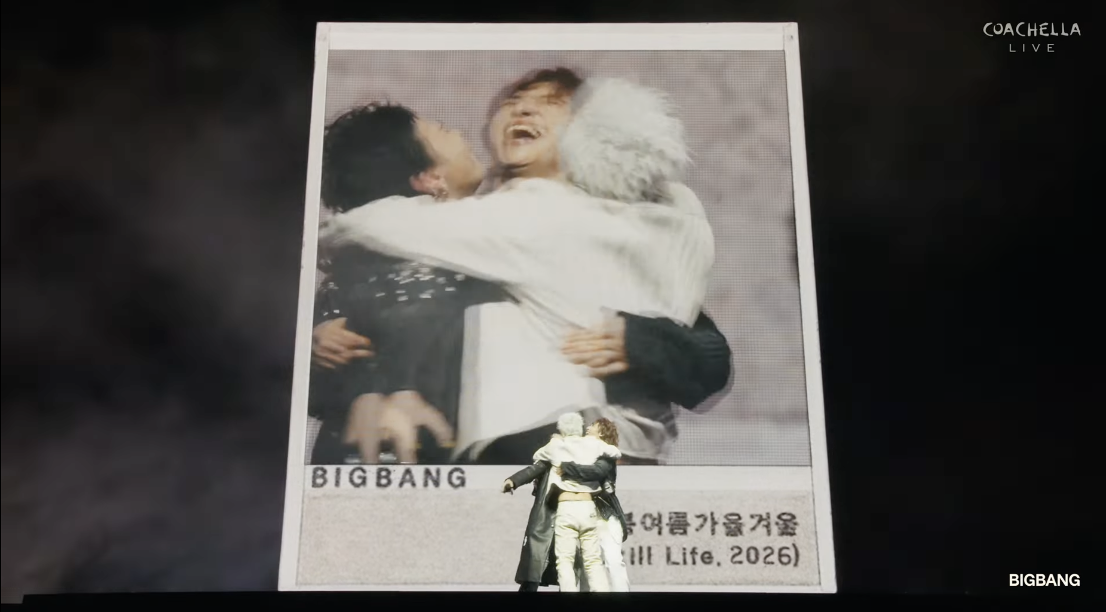 BIGBANG出道20年首登科切拉音樂節,帶來一小時超嗨舞台。(截圖自科切拉YT)