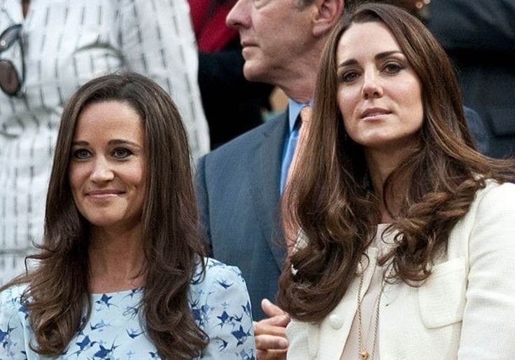 琵琶密道頓（左）是凱特王妃（右）的妹妹。（翻攝Prince Harry & Meghan Markle Fans臉書）