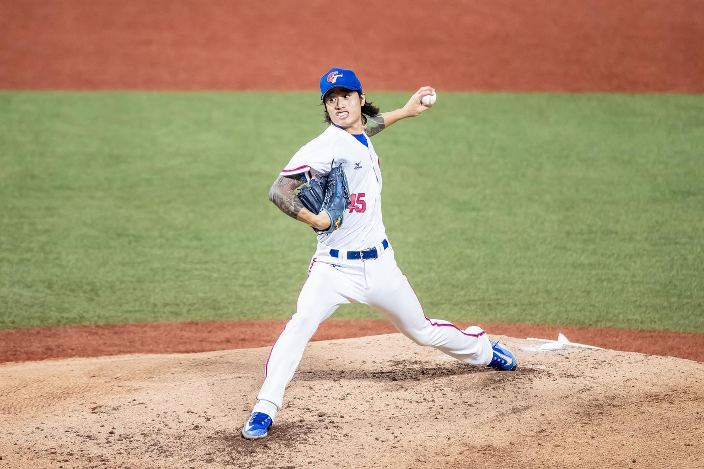 先發投手林昱珉6局飆6K無失分好投，幫助台灣拿下第2勝。（翻攝自中華民國棒球協會粉絲團臉書）
