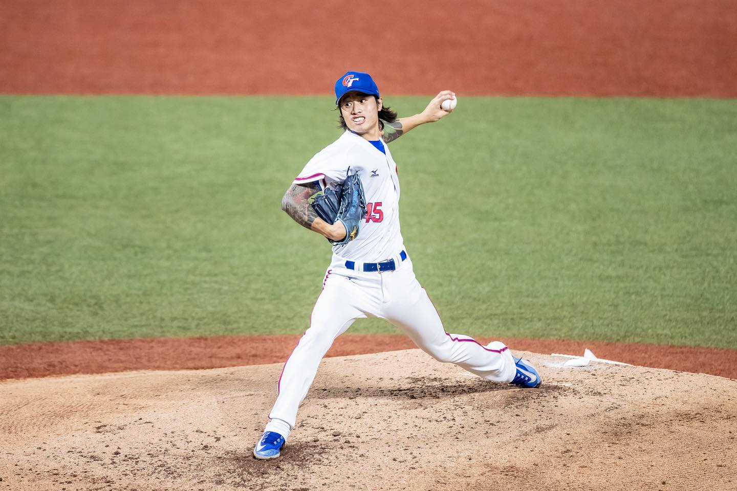 先發投手林昱珉6局飆6K無失分好投，幫助台灣拿下第2勝。（翻攝自中華民國棒球協會粉絲團臉書）