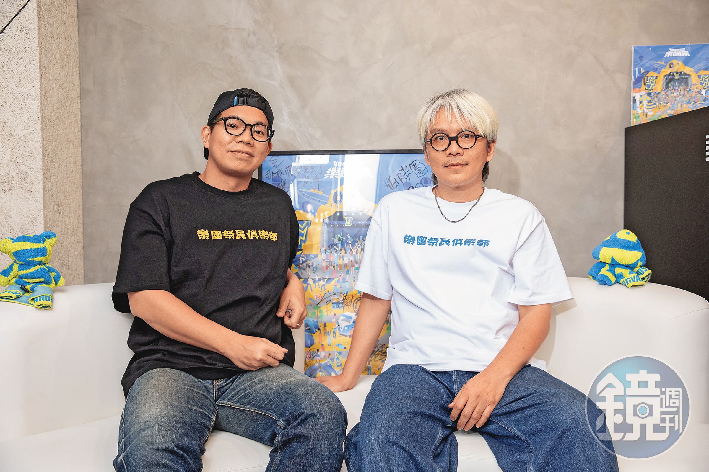 監製周祐楷（左）攜手視覺總監王宗欣（右）打造具商業價值的內容IP，接軌國際舞台。