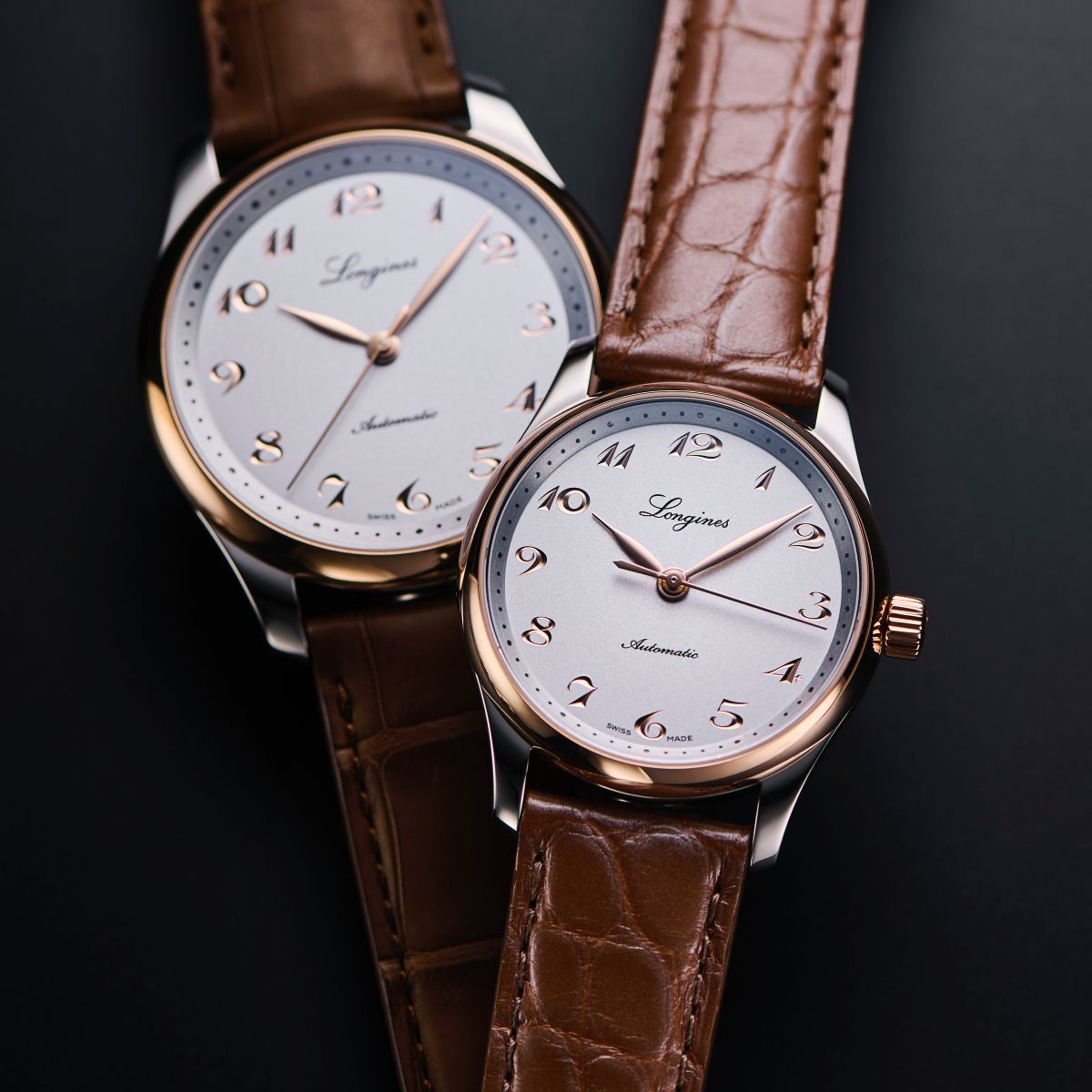 Master Collection 功能：時、分、秒指示 機芯：L888.5自動上鍊機芯 動儲：72小時 錶徑：40mm與34mm 厚度：9.35mm與9.20mm 材質：精鋼與18K金 防水：30米 定價：約NT$96,800（40毫米款）；約NT$91,400（34毫米款）