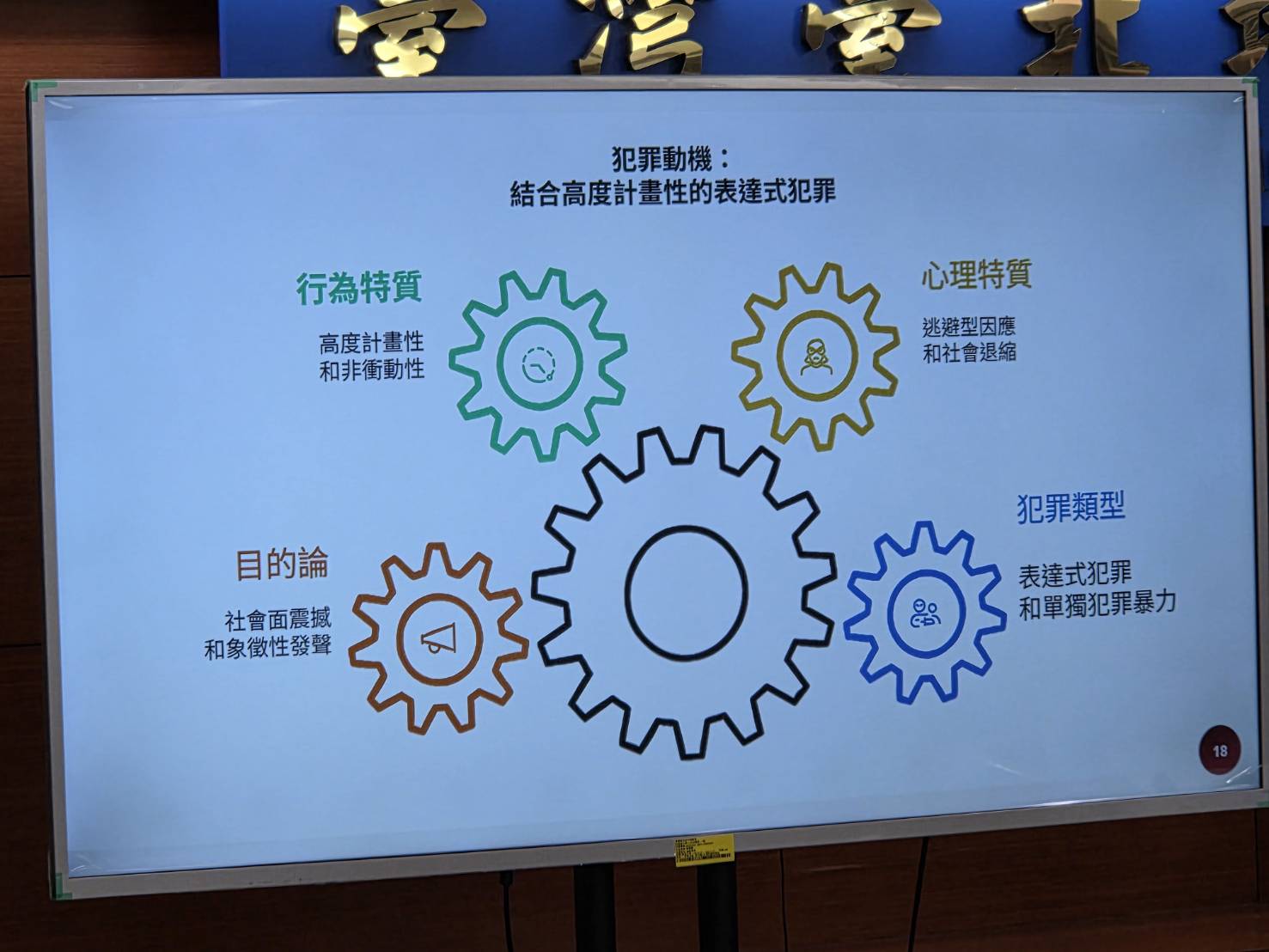 北捷隨機殺人案偵結記者會曾揚嶺主任說明案情。