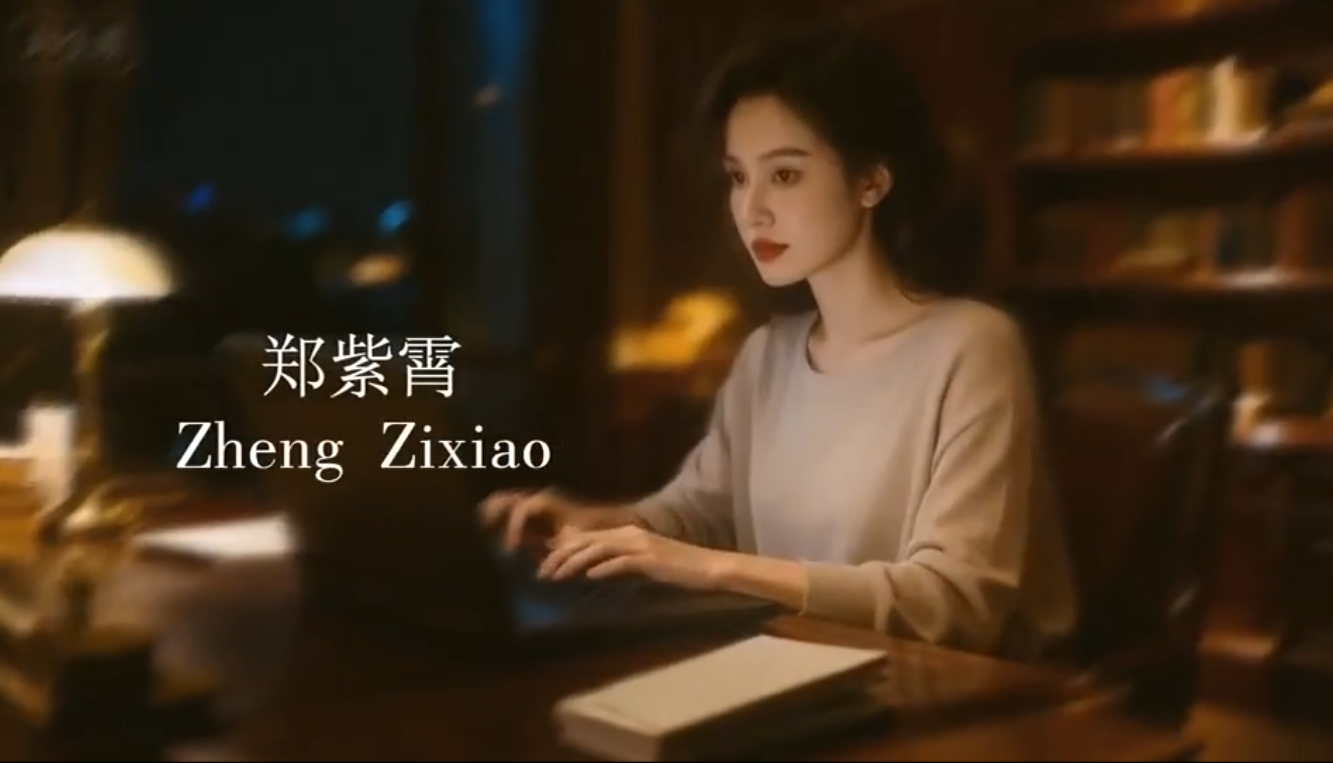  AI動畫《赴美爭奪撫養權》因涉及敏感議題未完全公開，女主角鄭紫霄指的就是鄭爽。（翻攝微博）