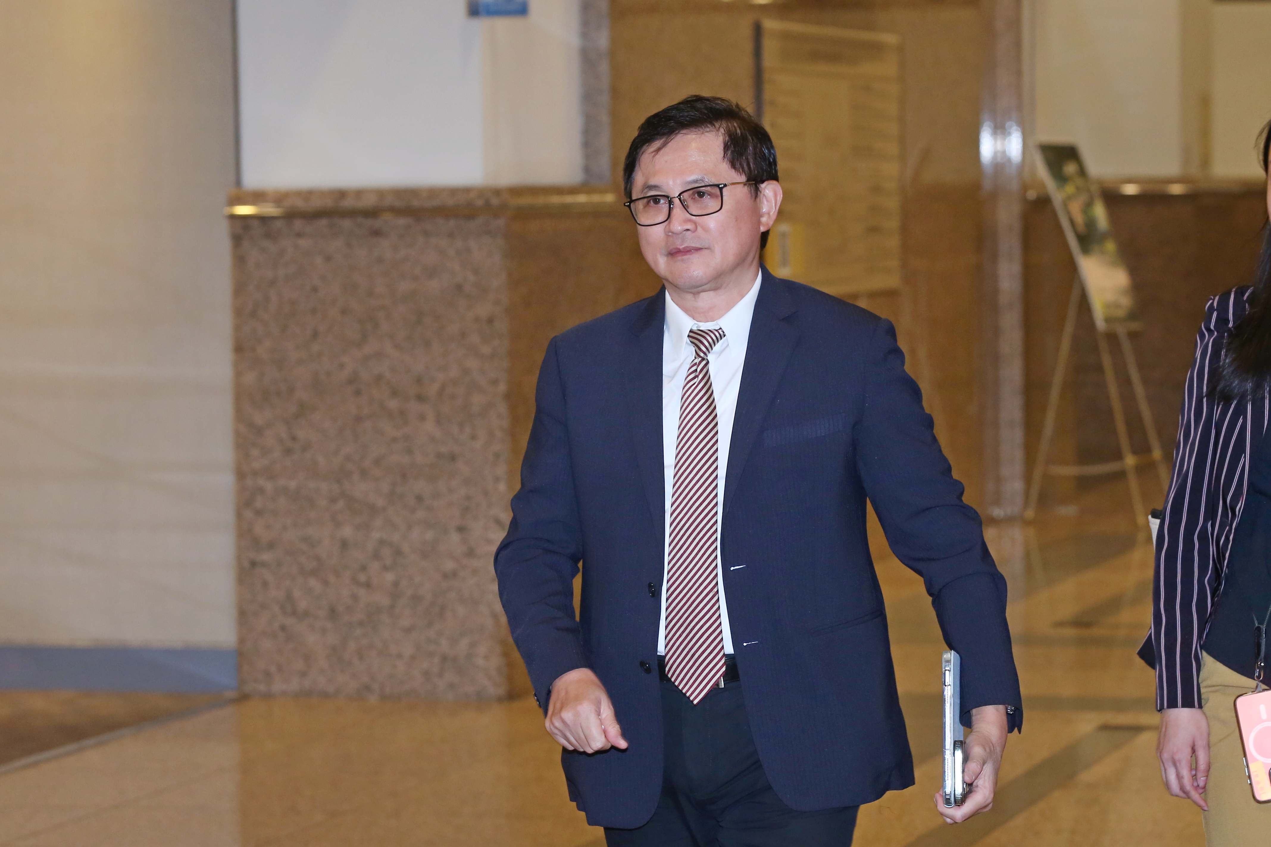 和碩董座童子賢因提醒AI「代工」被網友罵翻，今日他出席活動時自嘲講錯話。（本刊資料照）