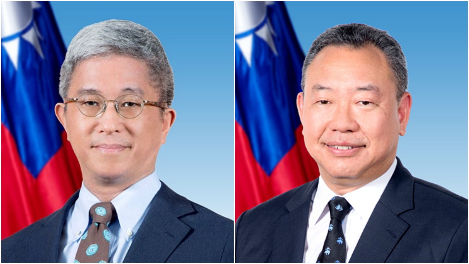 俞大㵢（右）傳將轉任駐西班牙代表，駐美代表則由徐斯儉（左）接下。（翻攝官網）