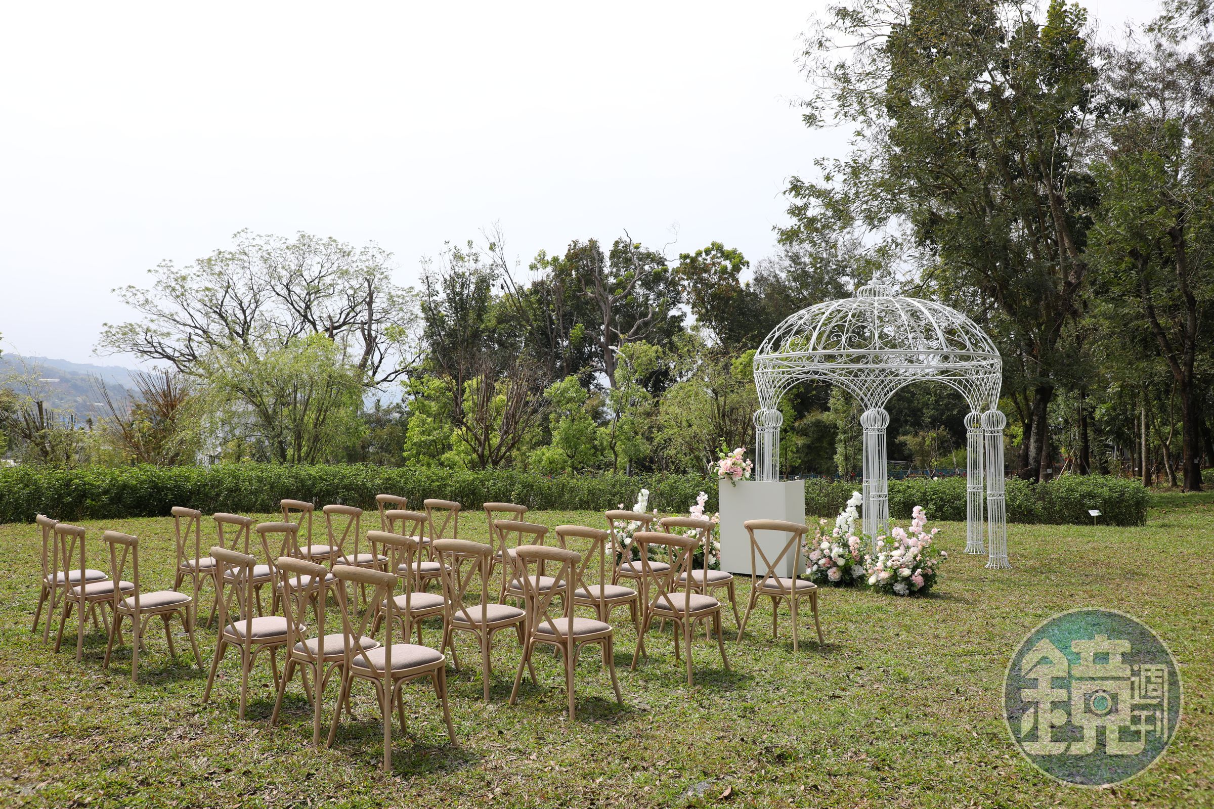 戶外婚禮品牌心之芳庭將在南投九九峰園區提供浪漫婚禮場地。