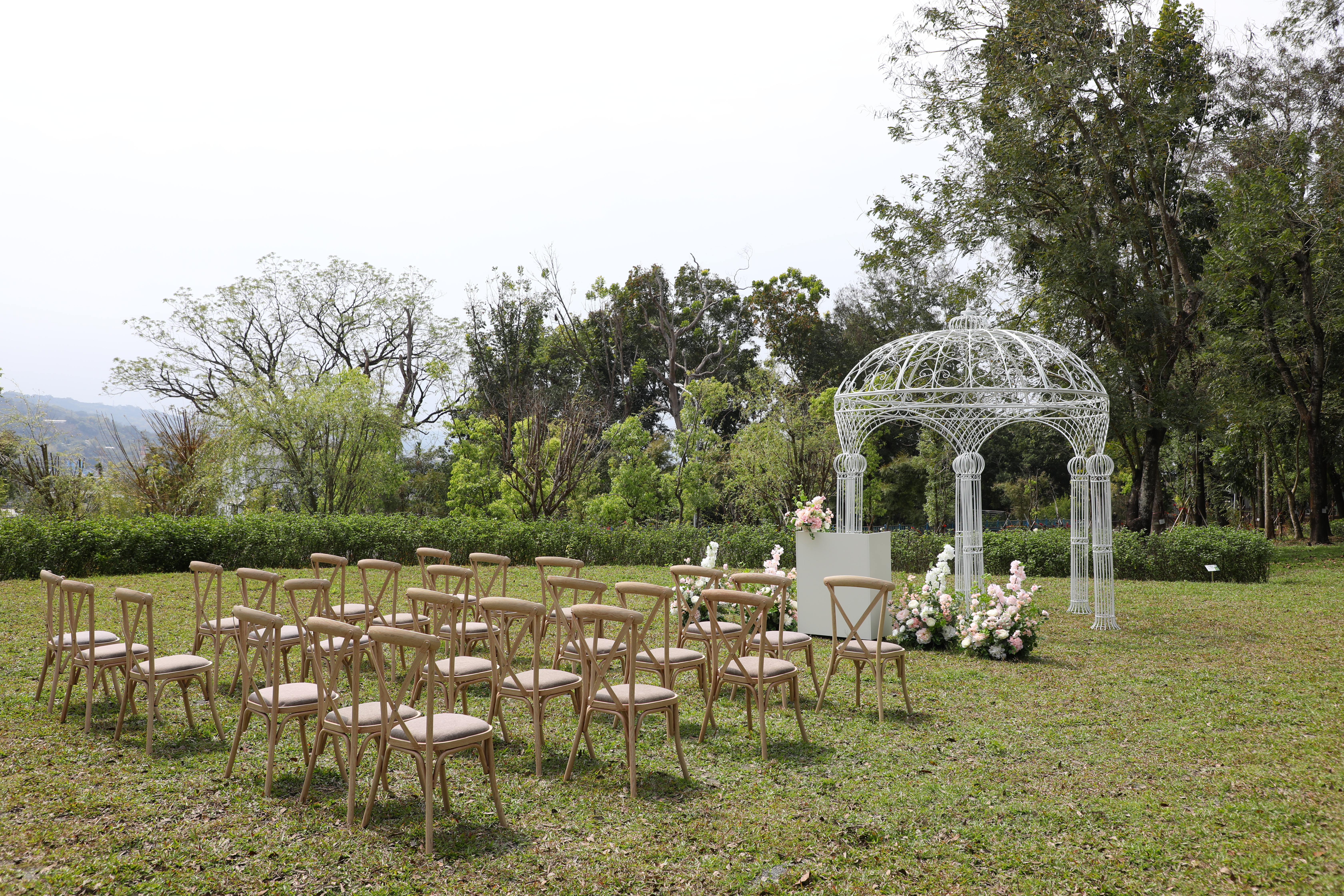 戶外婚禮品牌心之芳庭將在南投九九峰園區提供浪漫婚禮場地。