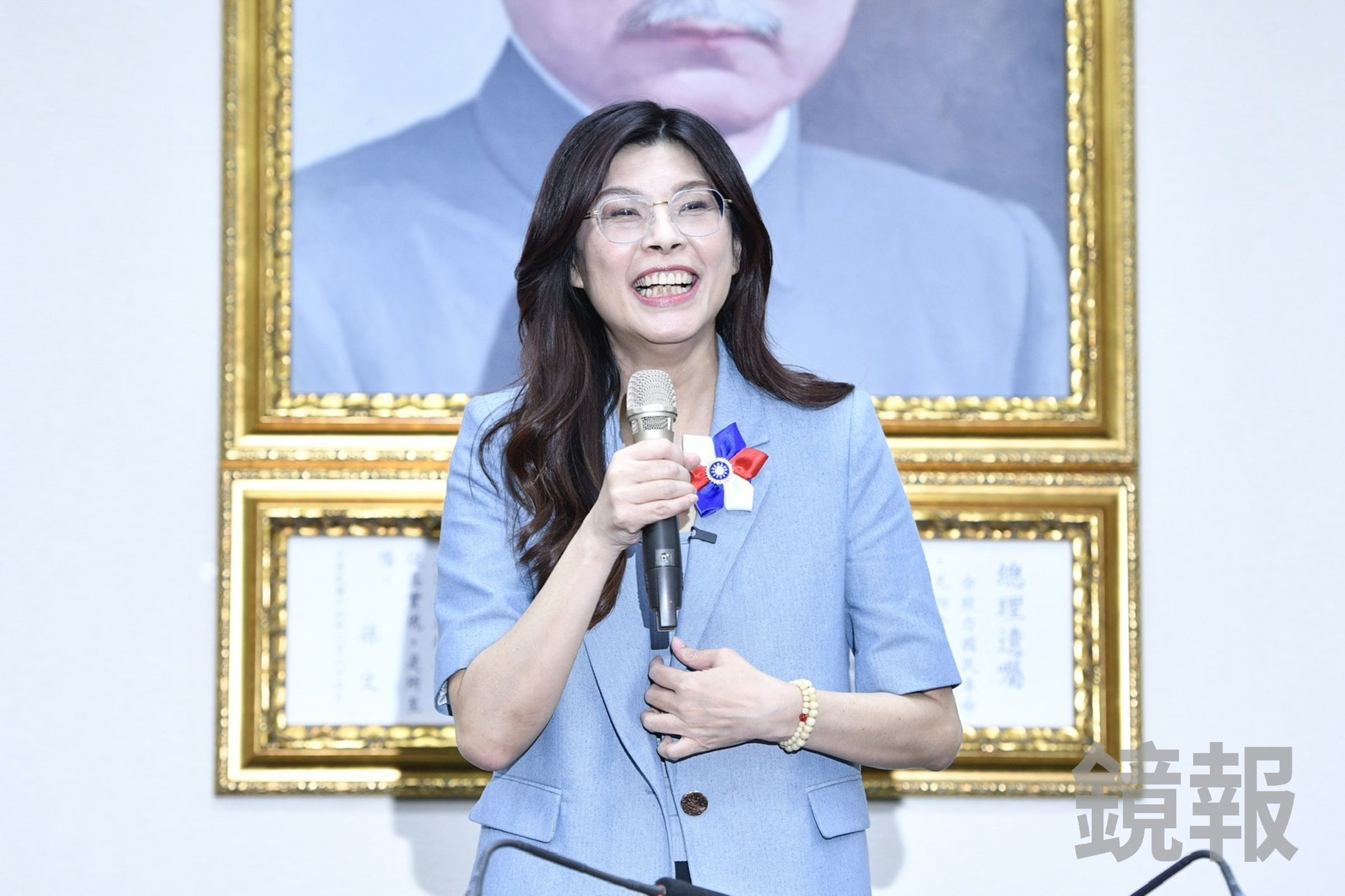 鄭麗文對於國民黨拿下2026新北市長選舉有信心。(鏡報李智為)