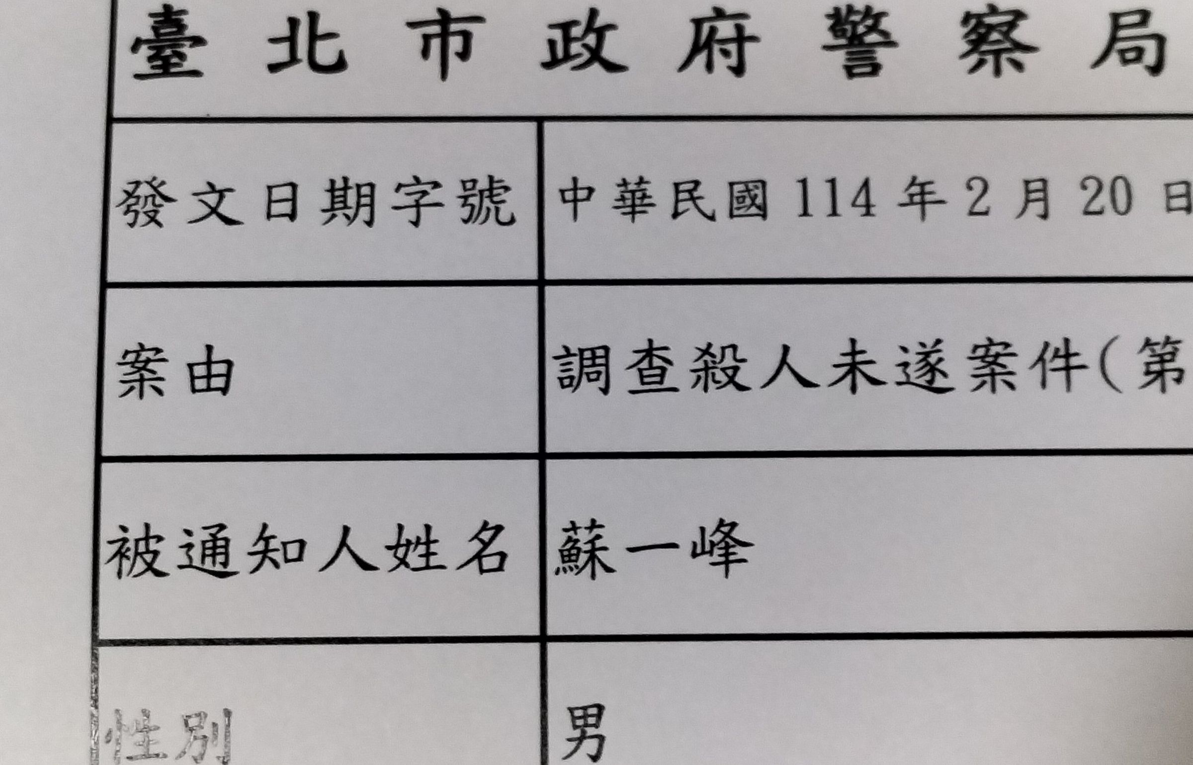 蘇一峰的門診病患因不滿藥物使用,竟直接報案「殺人未遂」。(翻攝自蘇一峰臉書)