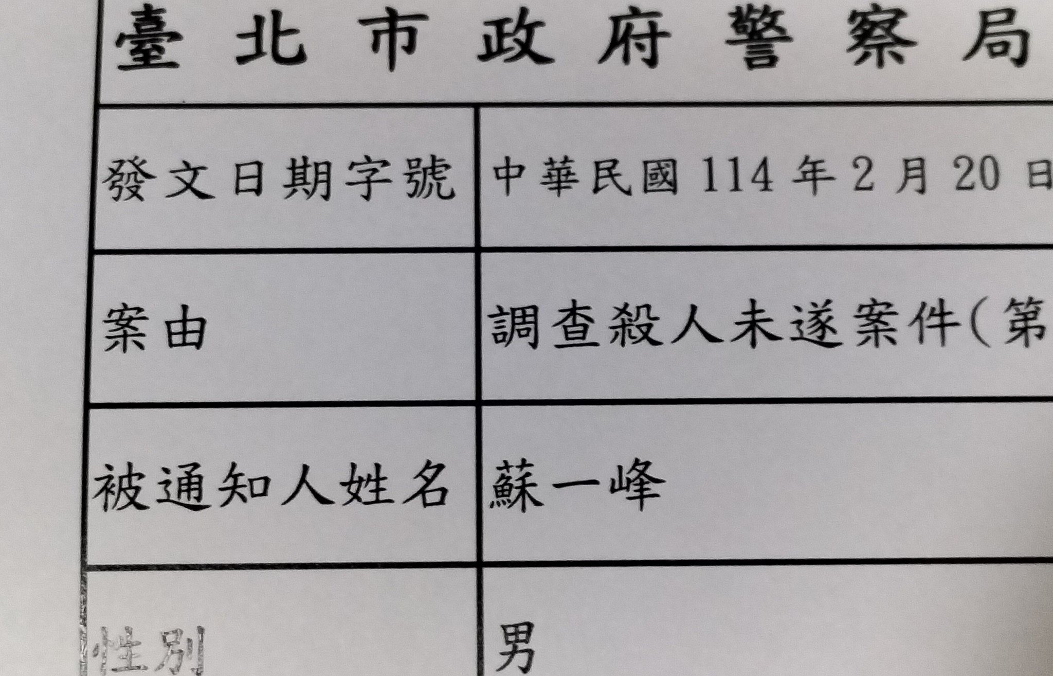蘇一峰的門診病患因不滿藥物使用，竟直接報案「殺人未遂」。（翻攝自蘇一峰臉書）