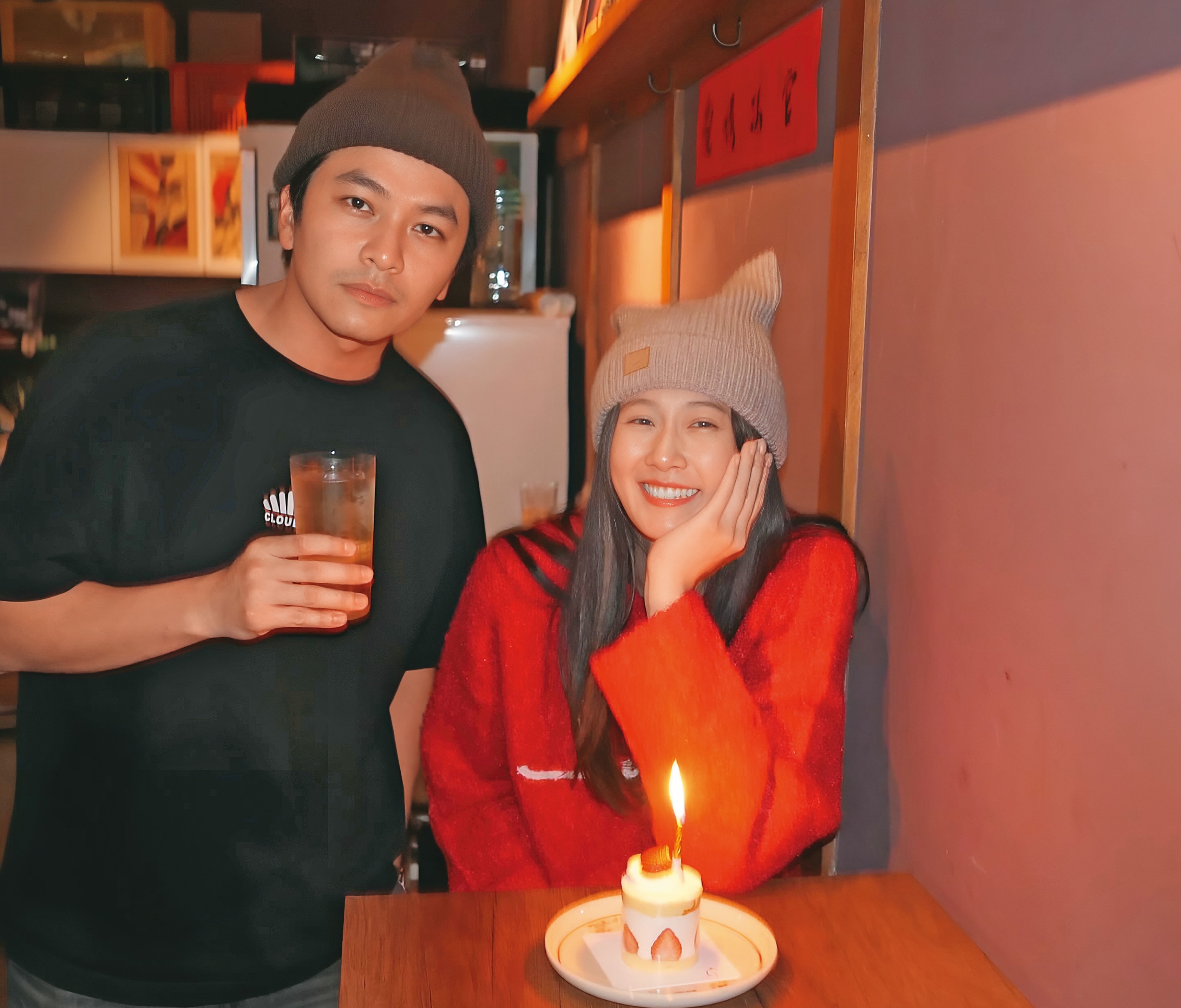 方志友（右）與楊銘威（左）因個性不合長期積累怨懟，夫妻倆已找律師辦離婚，兩人最後合照是2024年楊銘威為方志友慶生時所拍。（翻攝自方志友IG）