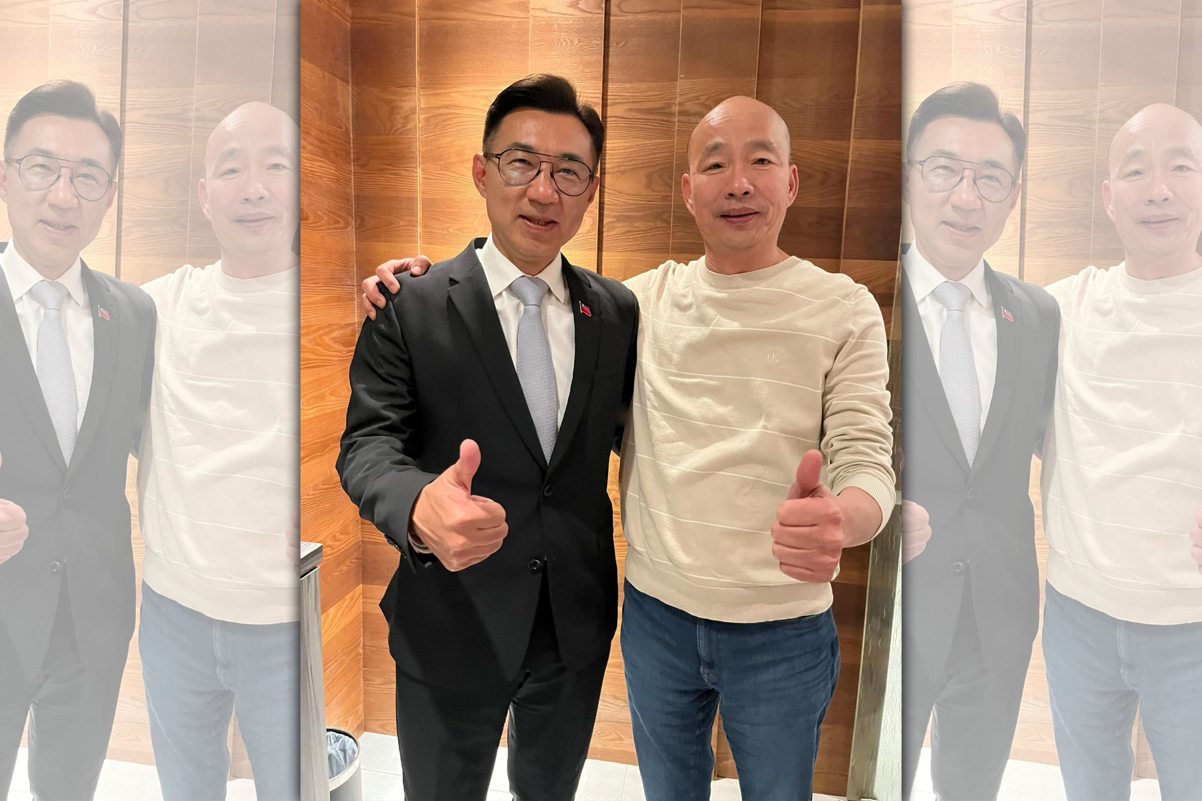 韓國瑜表態要爭立法院長,搭檔找來江啟臣。(翻攝自韓國瑜臉書)