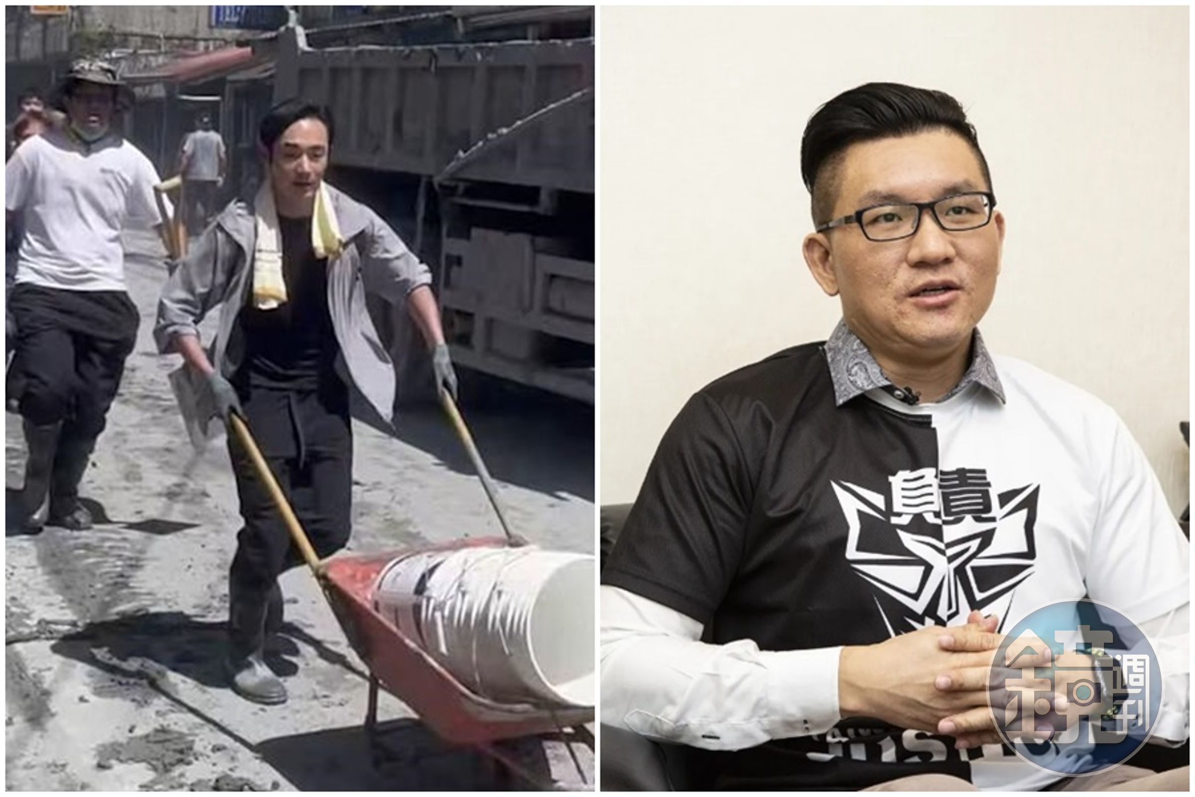 網紅八炯不滿前台北市議員童仲彥質疑去年赴花蓮災區拍片作秀,認為名譽受損,對童仲彥等人提起告訴。(翻攝自Threads@_____bela.d_____、本刊資料照)