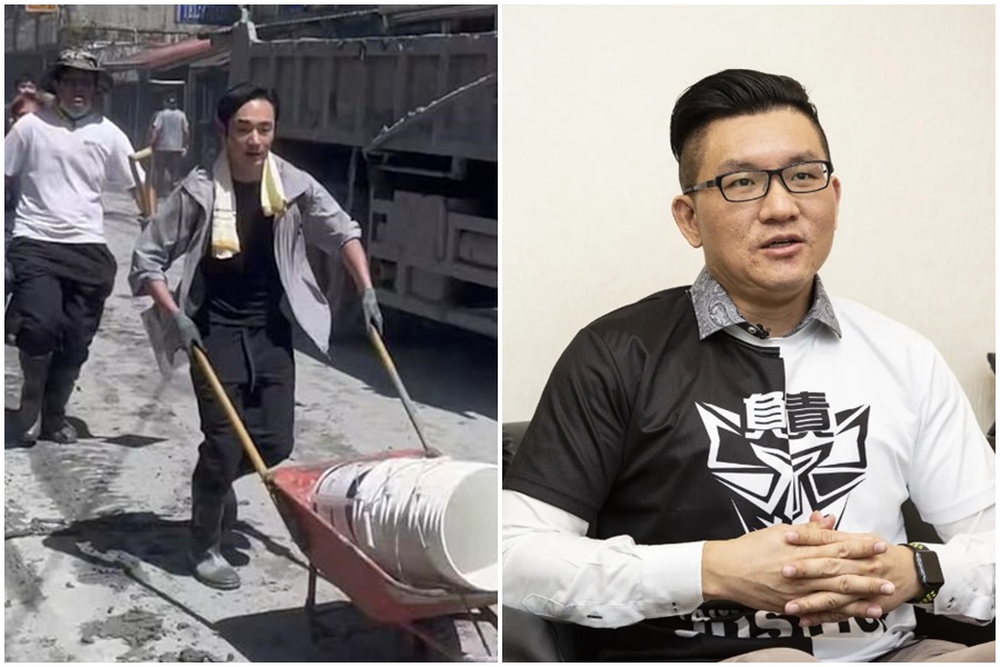 網紅八炯不滿前台北市議員童仲彥質疑去年赴花蓮災區拍片作秀，認為名譽受損，對童仲彥等人提起告訴。（翻攝自Threads@_____bela.d_____、本刊資料照）