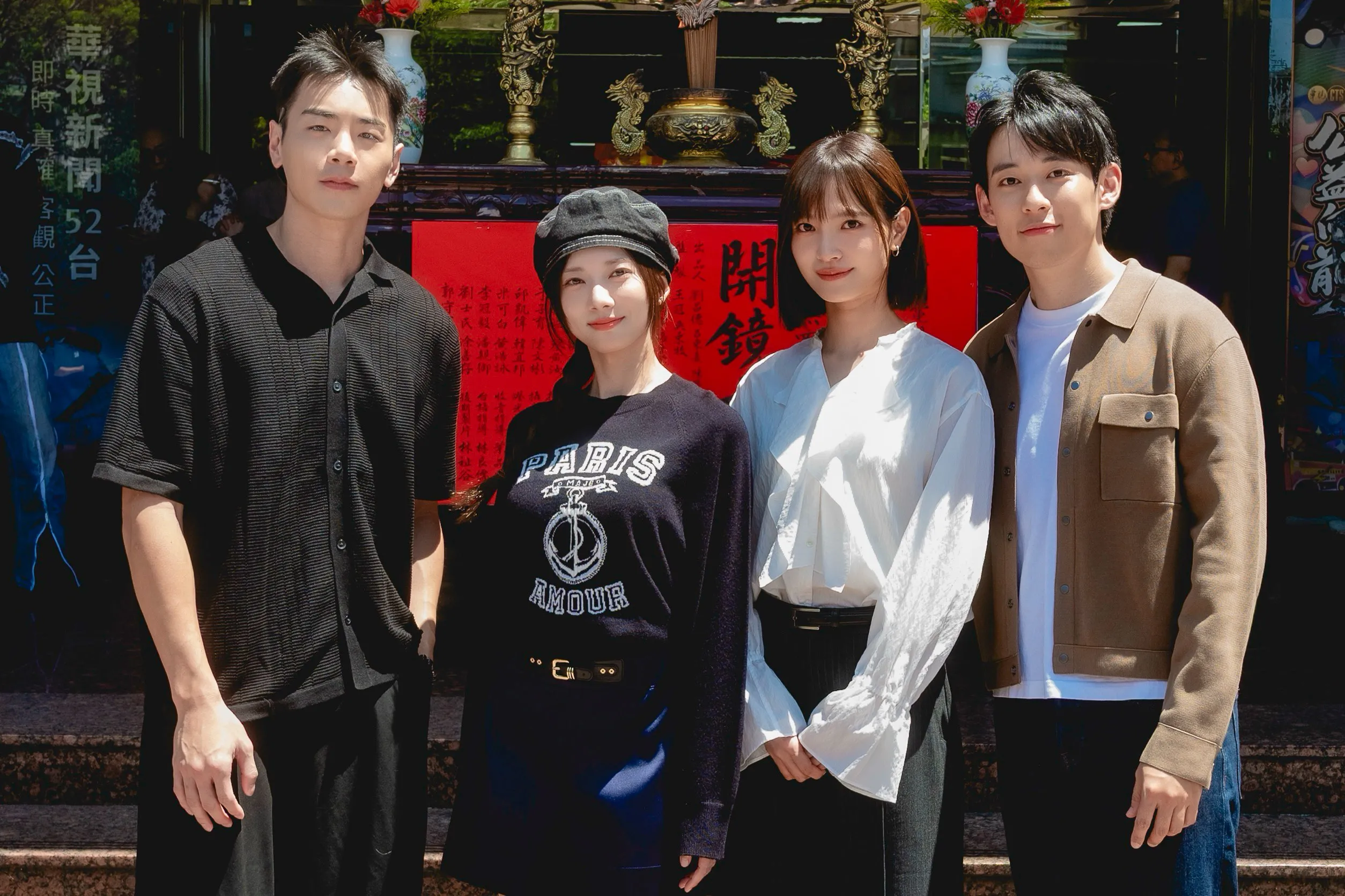 禾浩辰、吳子霏、徐鈞浩、蔡黃汝為新劇《無罪推定2》上週於華視大樓舉行開鏡儀式。華視、公視台語台