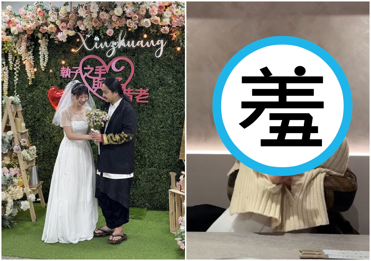 魔術師「幻術大仙」鄒秉勳po出結婚喜訊，還曬出「幻術夫妻」的合體魔術表演。（翻攝自幻術大仙臉書粉專）