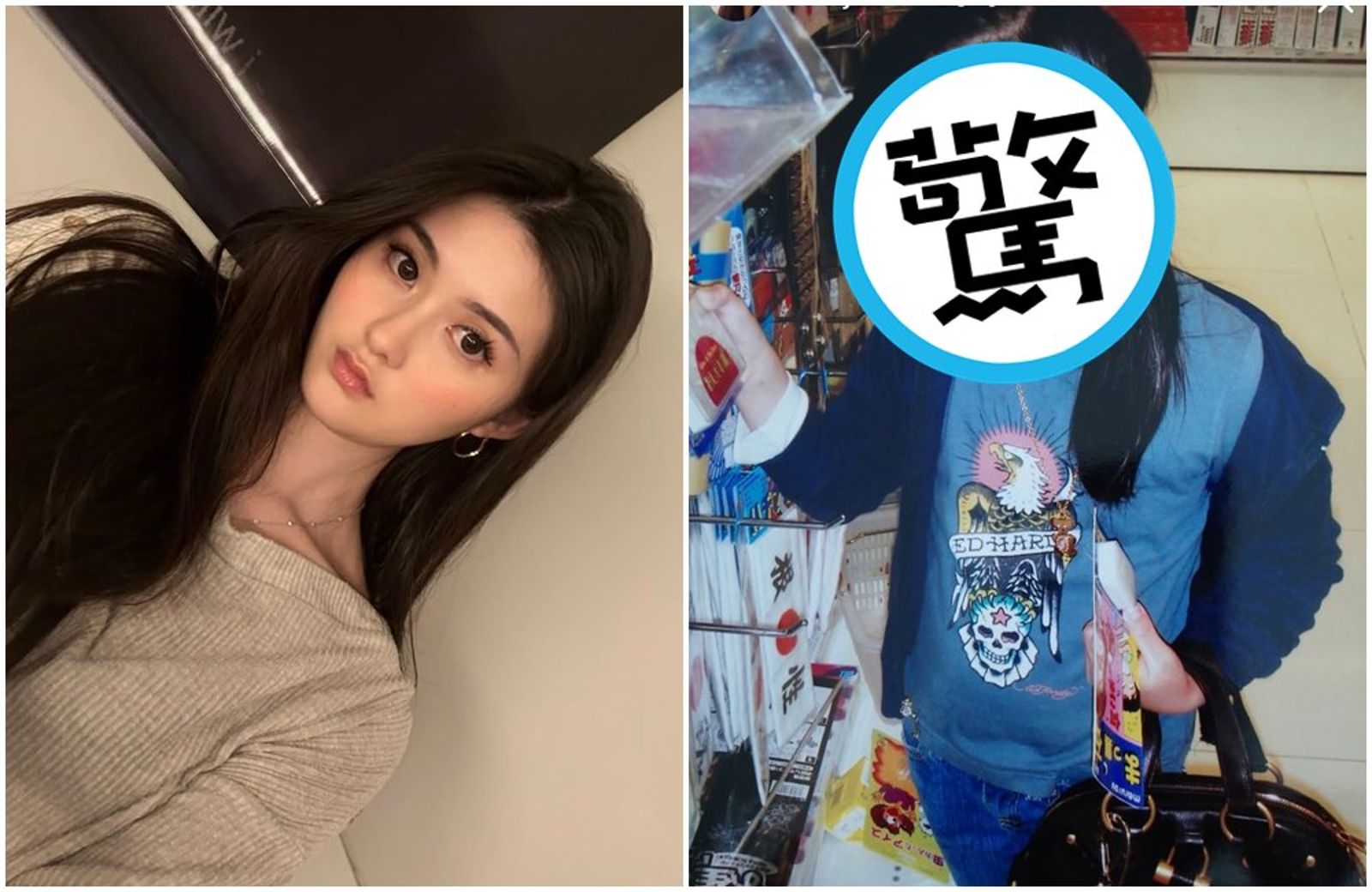 廖思惟在IG分享童年照,她拎名牌包逛街,像小貴婦。(翻攝trinityliao IG)