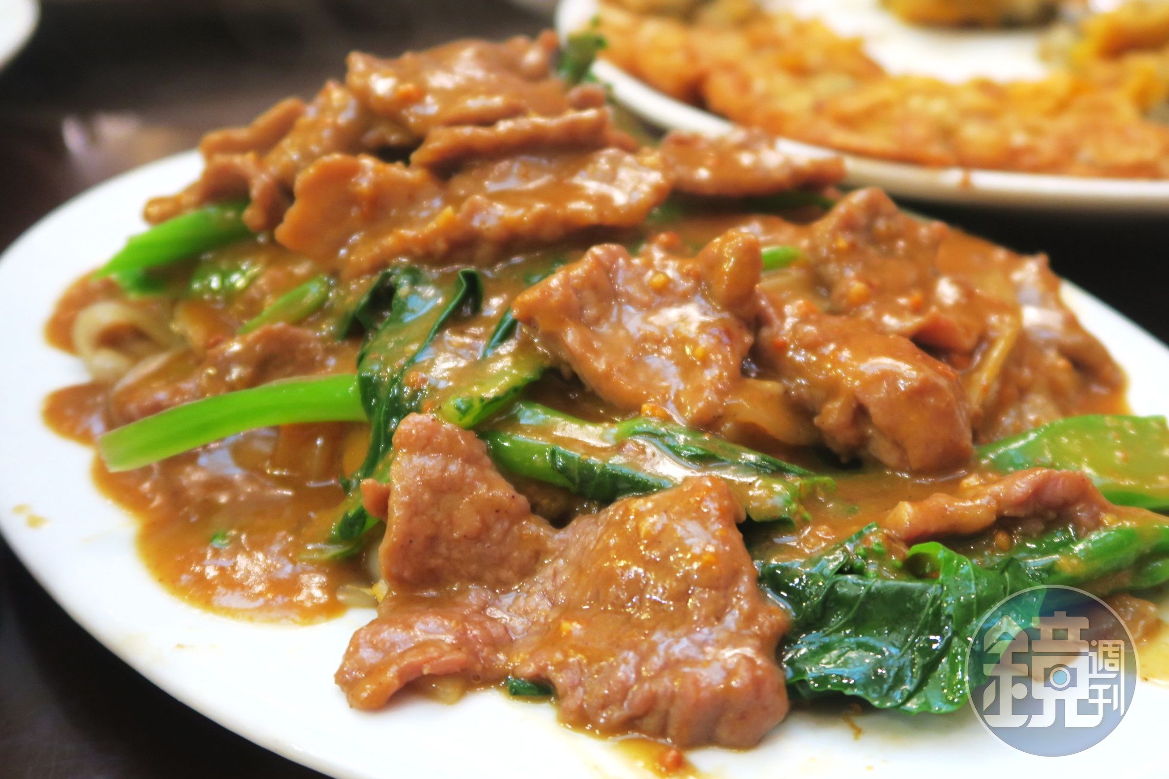 「沙嗲牛肉炒河」的花生醬氣味非常濃郁。