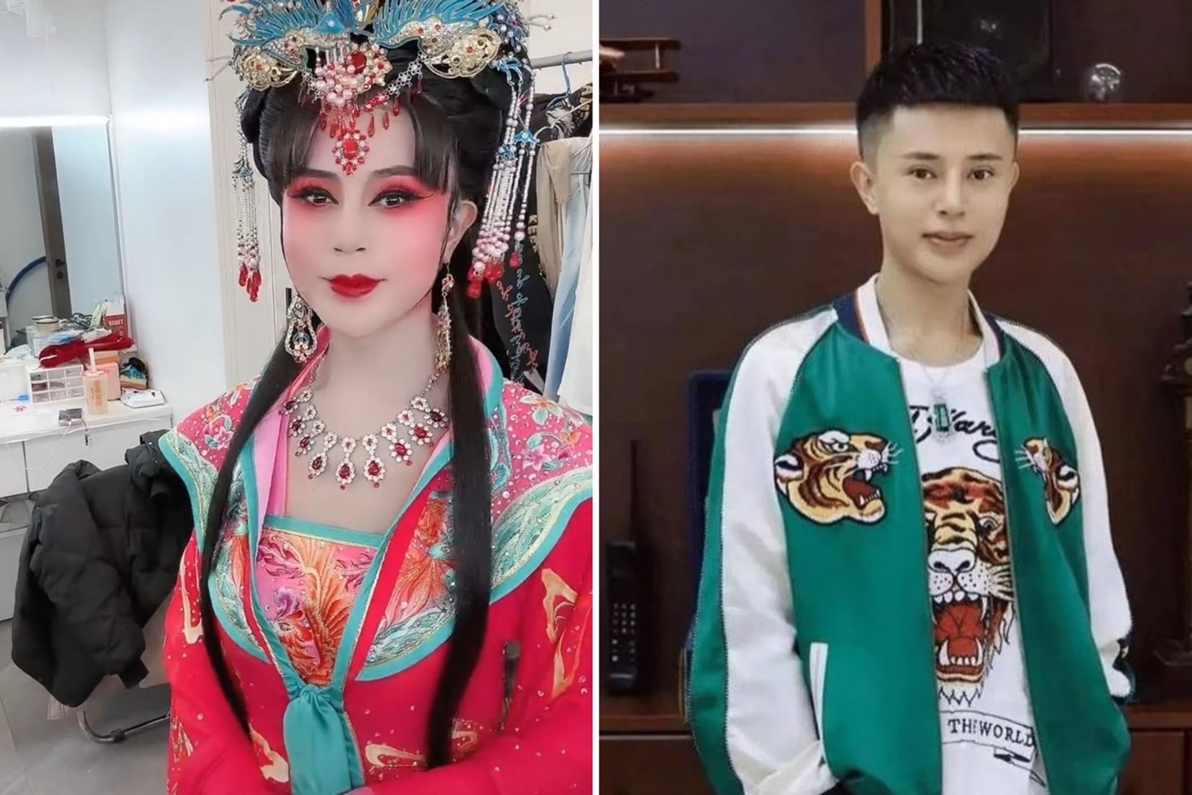 羅大美眉清目秀,扮成女性收穫許多粉絲,但高收入惹來他人眼紅,慘遭綁架撕票。(翻攝微博)