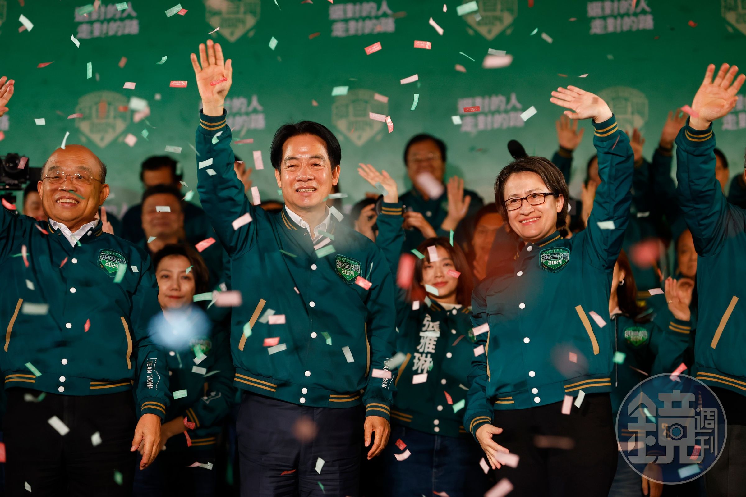 2024大選總統由民進黨「賴蕭配」當選。(本刊資料照)